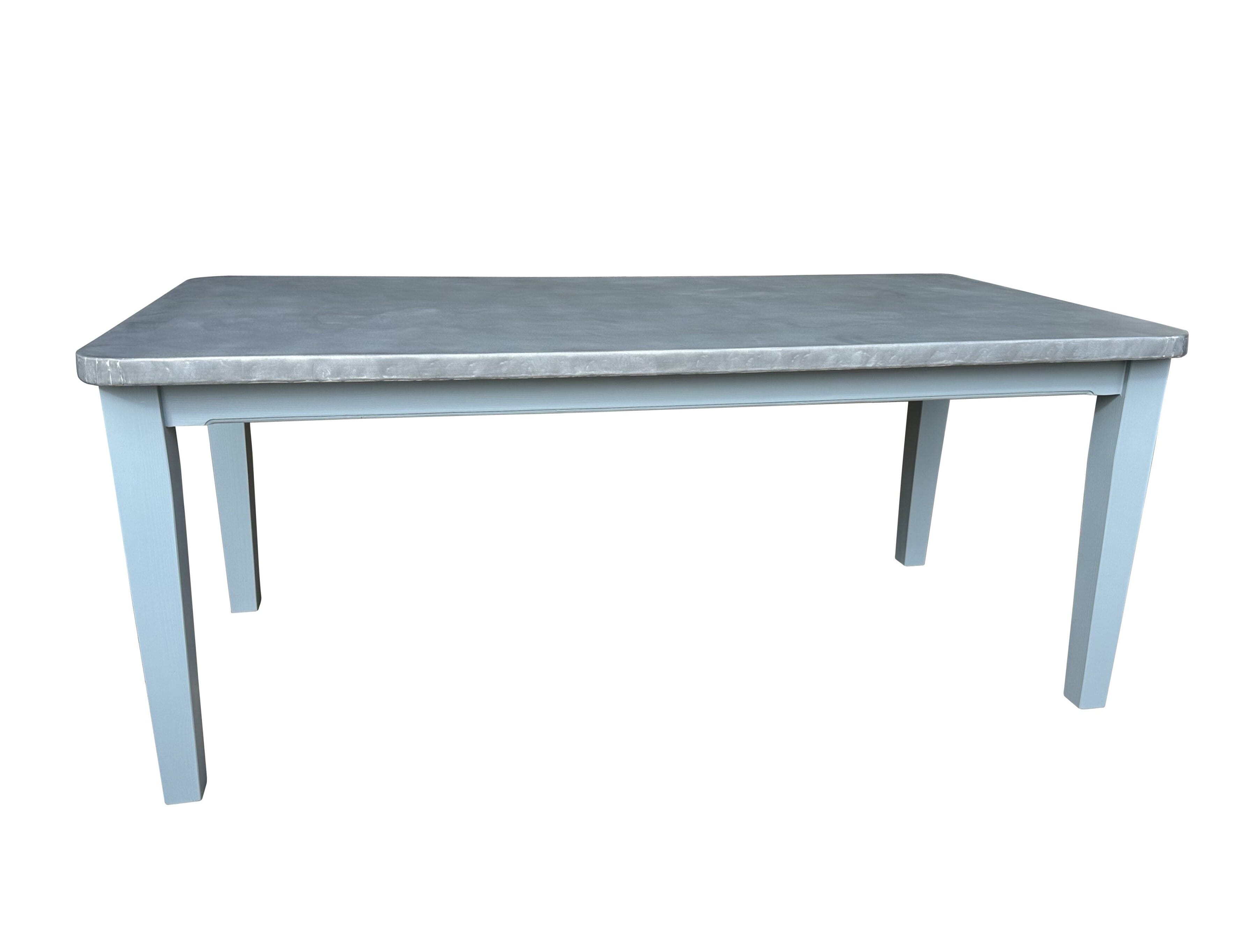 Handmade Distressed Zinc Kitchen Dining Table - D2201