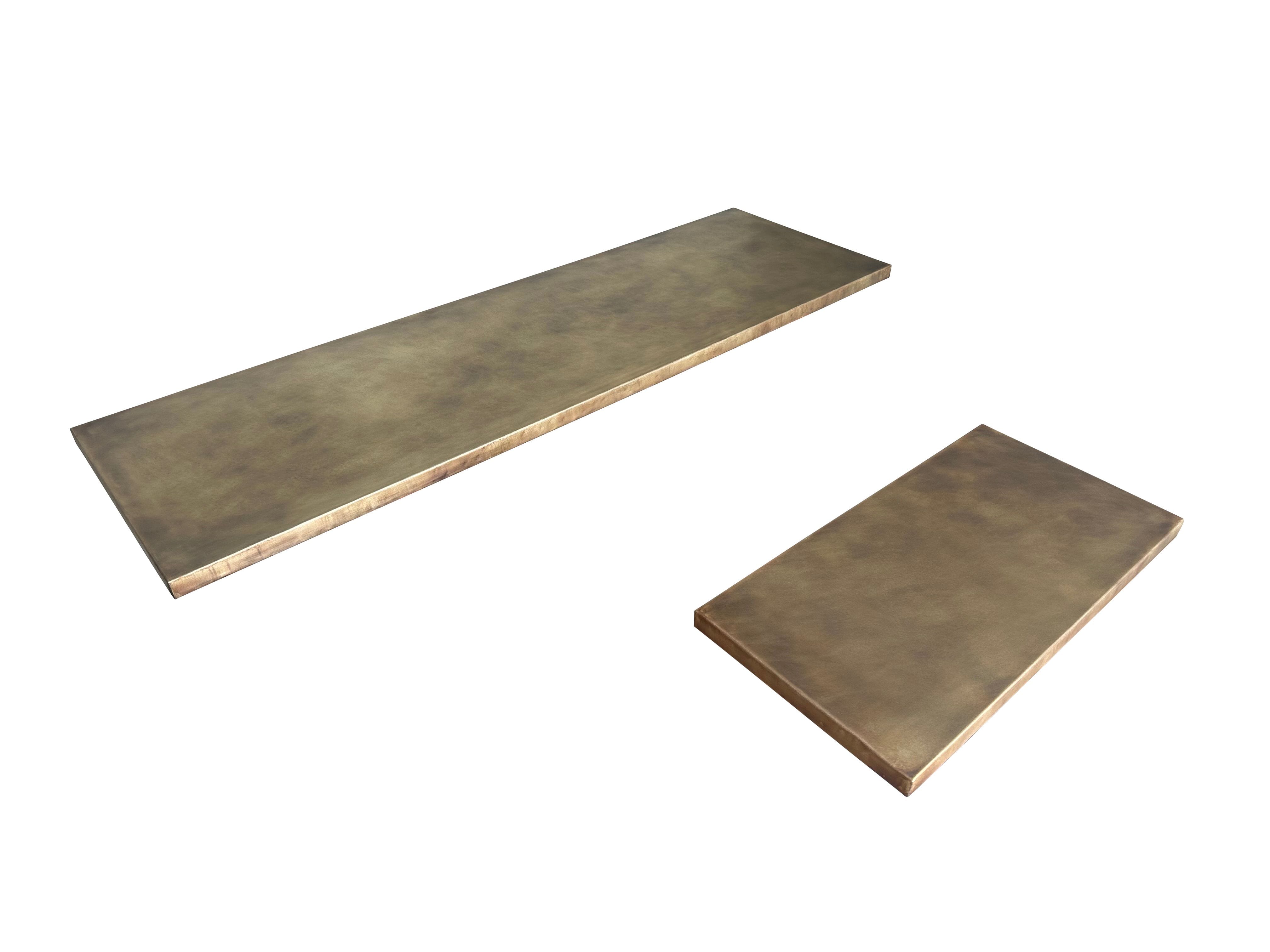 Bespoke Made Antique Brass Kitchen Tops - D2206