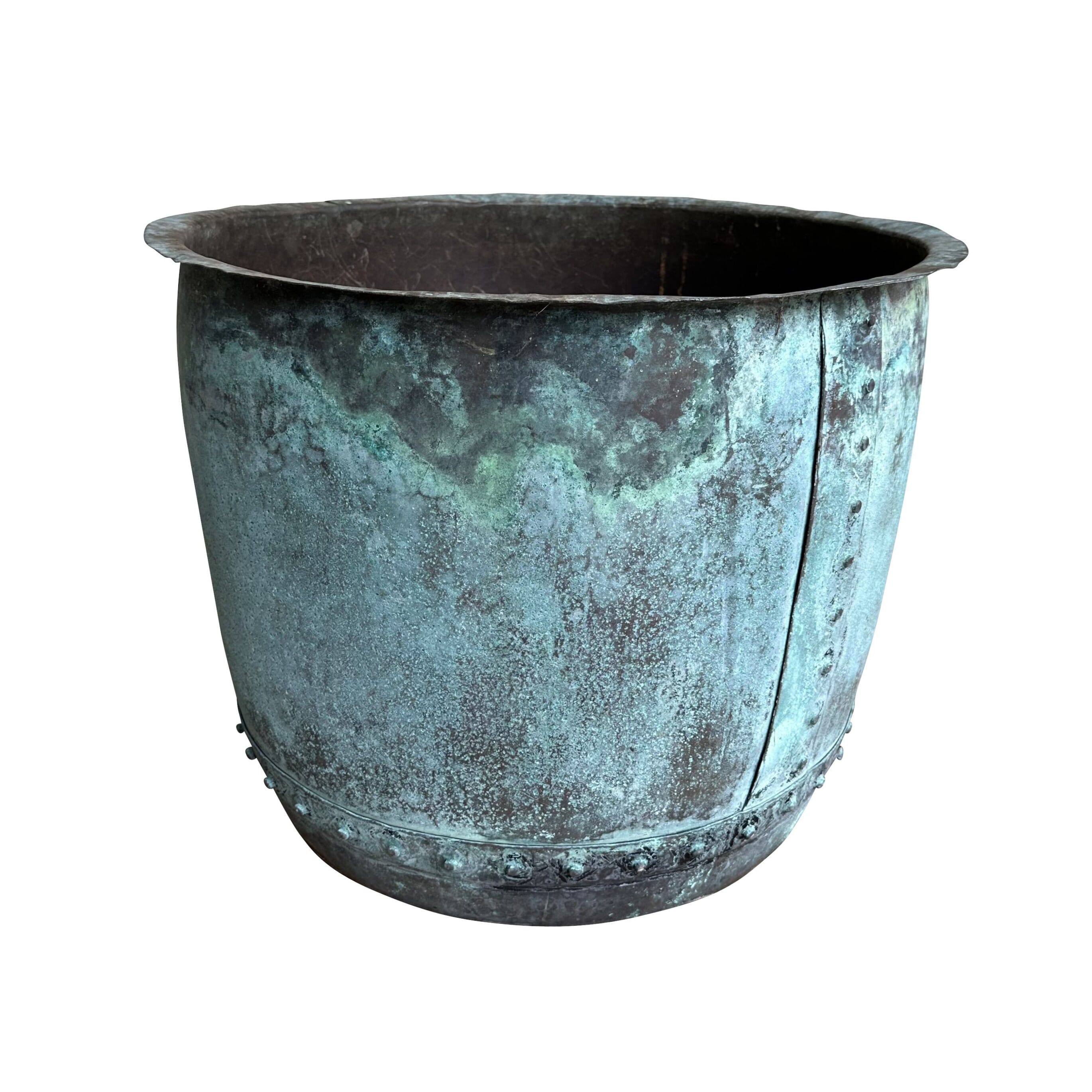 Victorian Verdigris Outdoor Copper Garden Planter / Pot - 10528