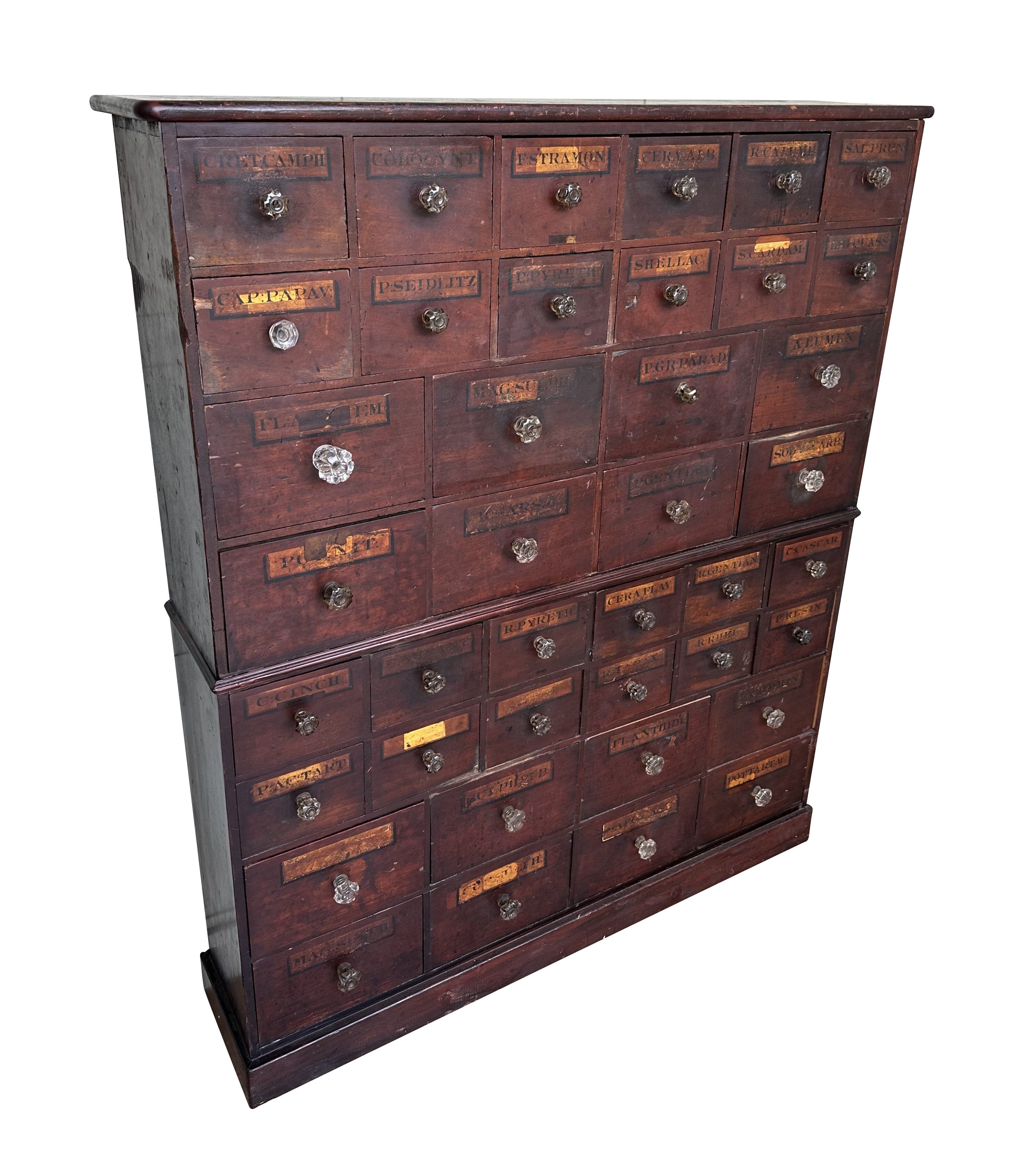 Victorian Old Apothecary / Chemist Freestanding Cupboard - 10545