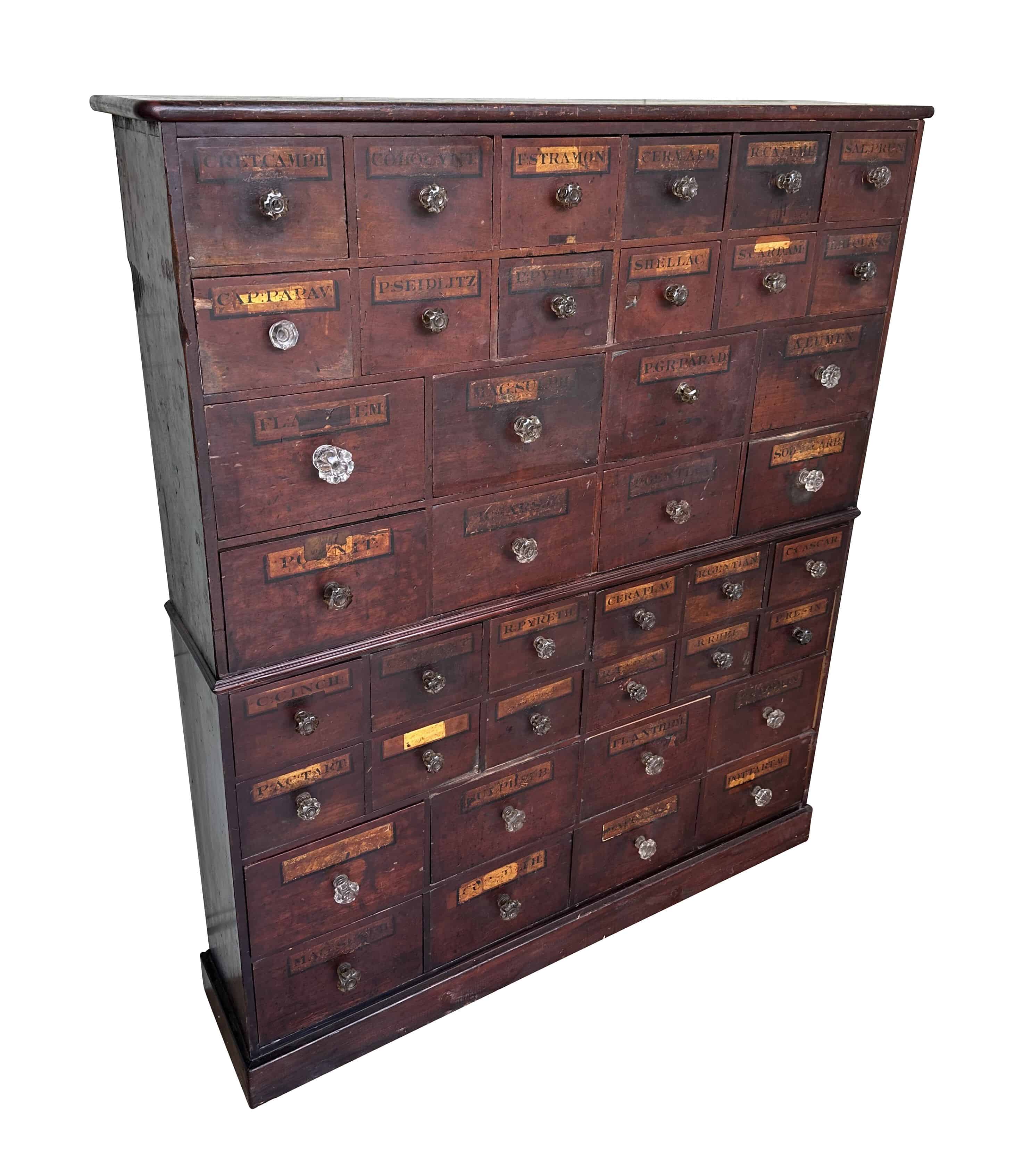 Victorian Old Apothecary / Chemist Freestanding Cupboard