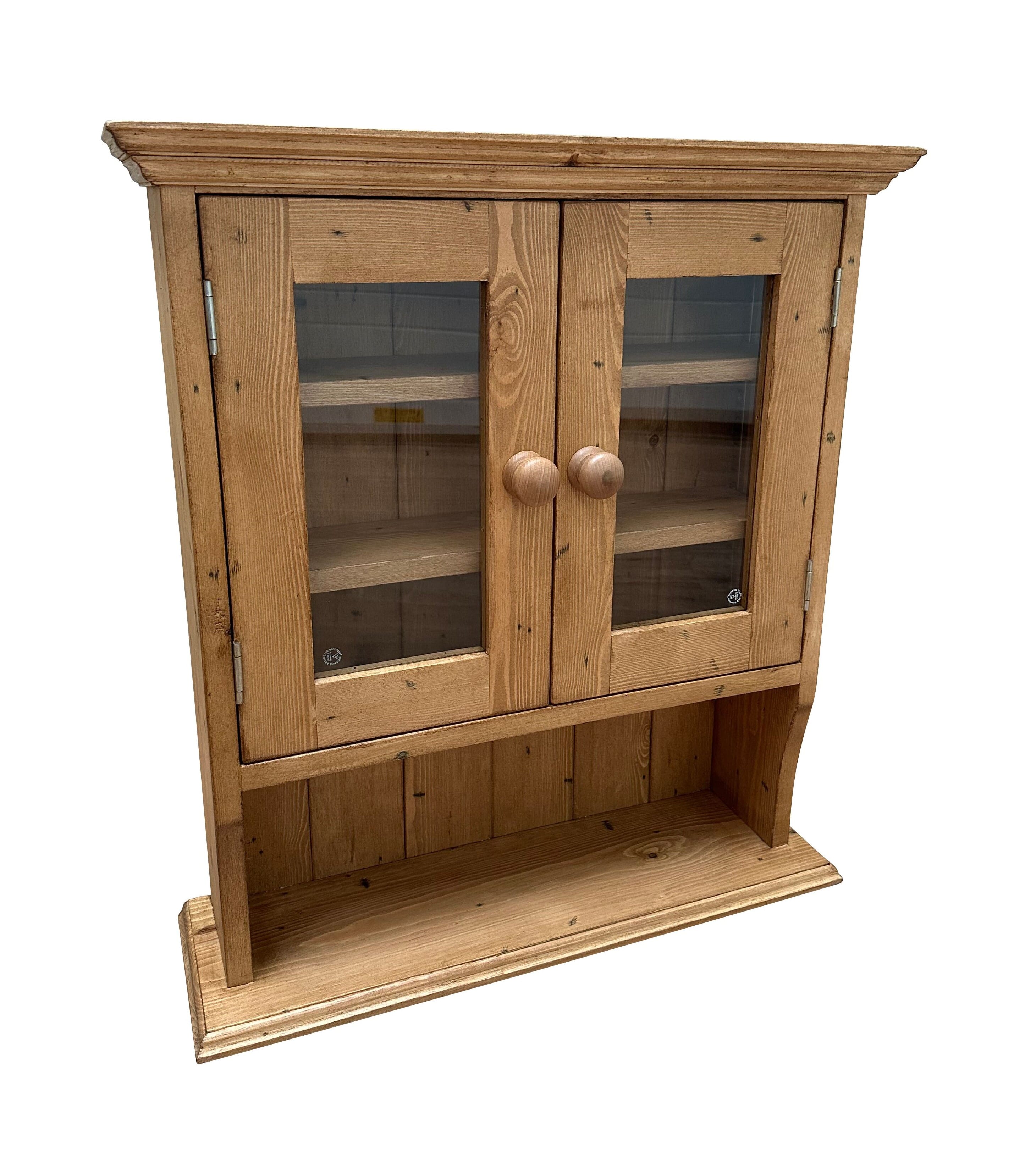 Bespoke Reclaimed Pine Wall Mounted Storage Unit - D2209