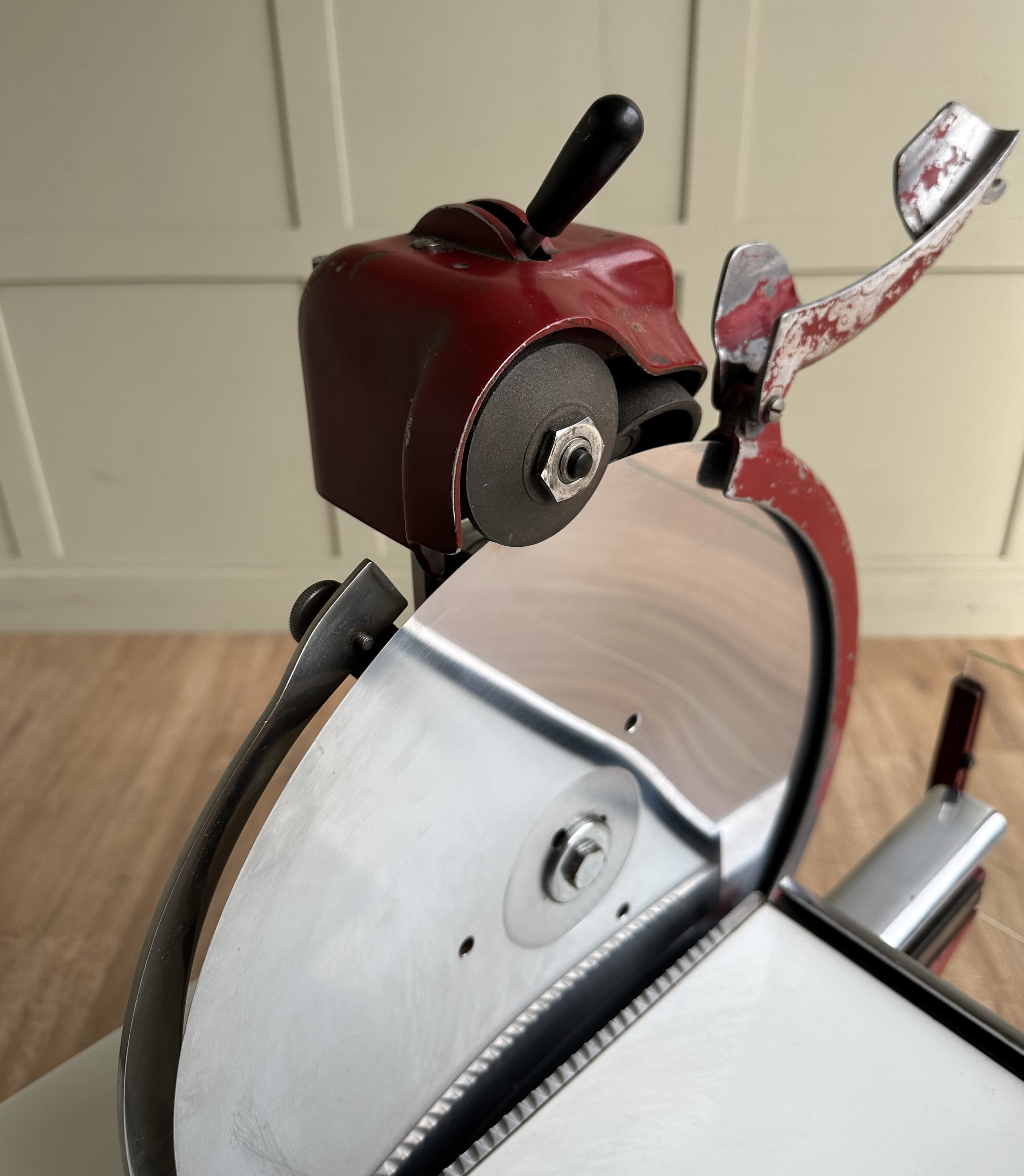 Showing the Berkel Bacon Slicer Model Number 23