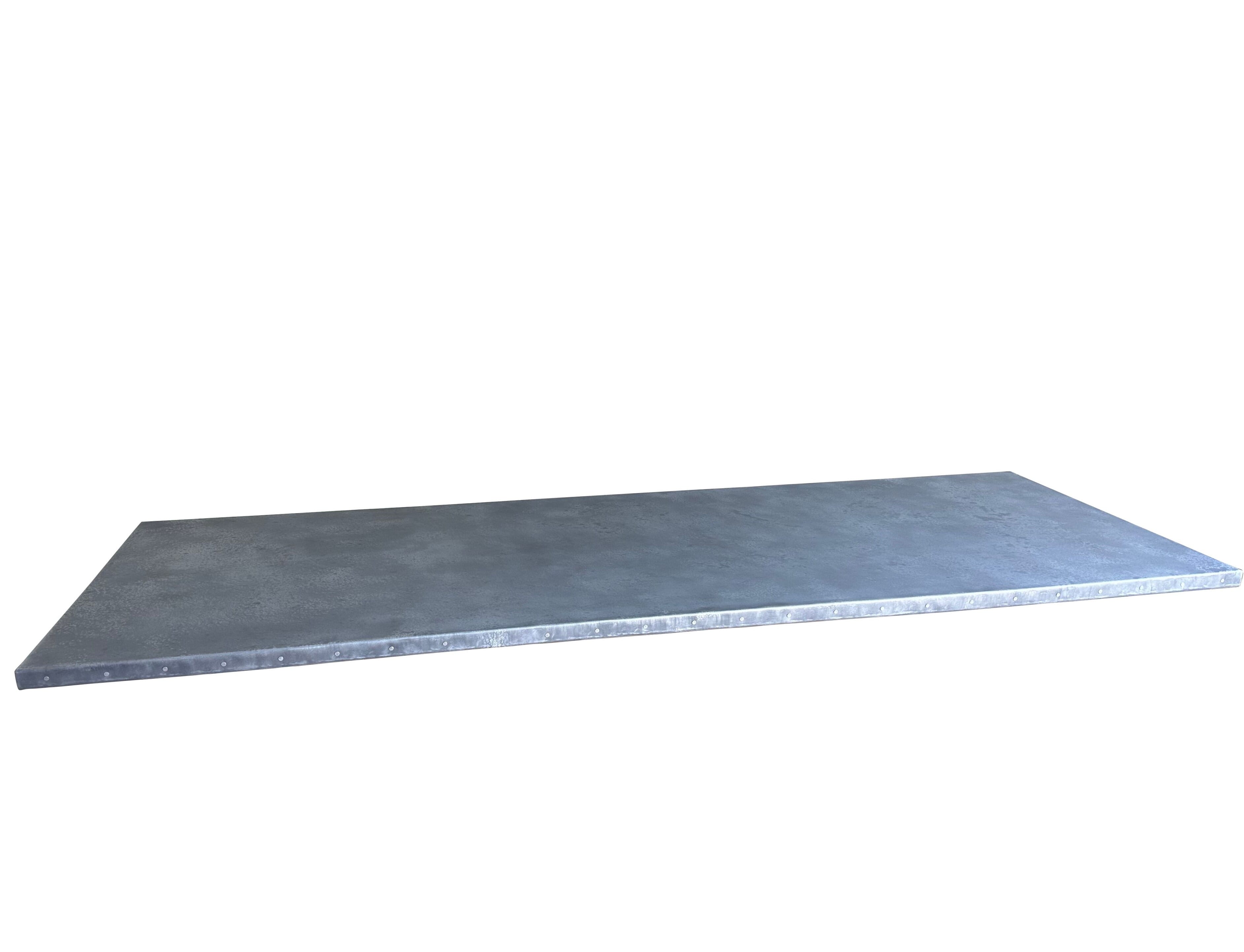 Bespoke Distressed Zinc Kitchen Table Top - D2214