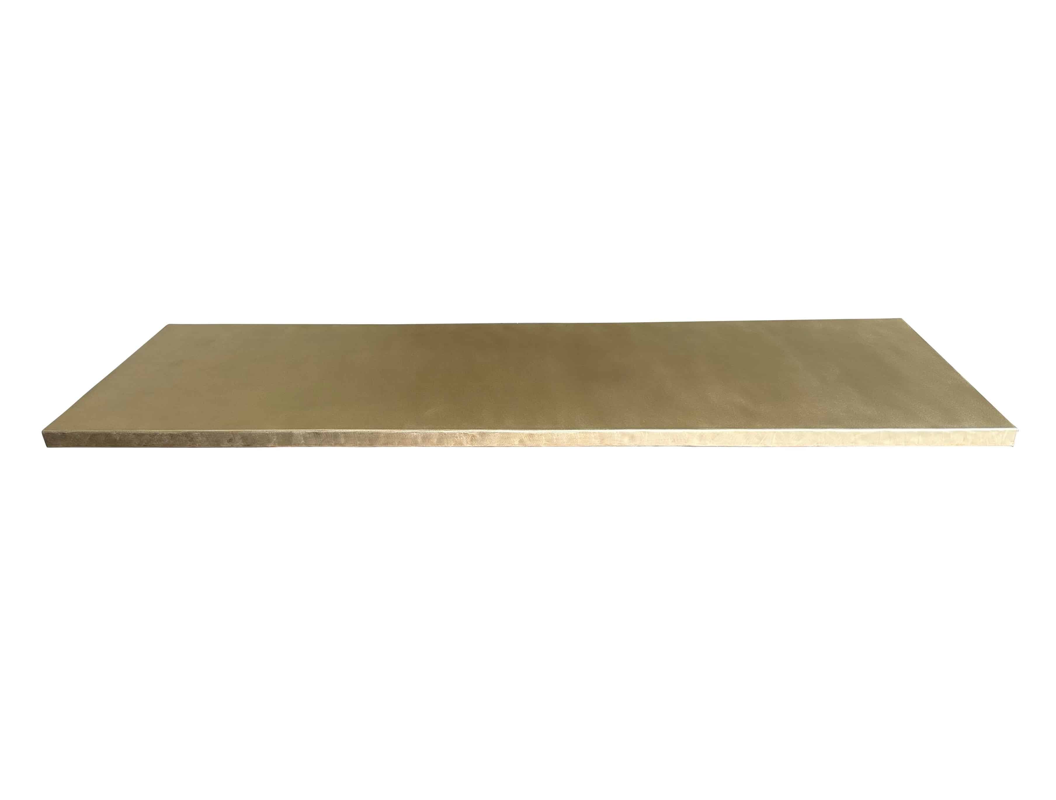 Handmade Matt Brass Kitchen Countertop