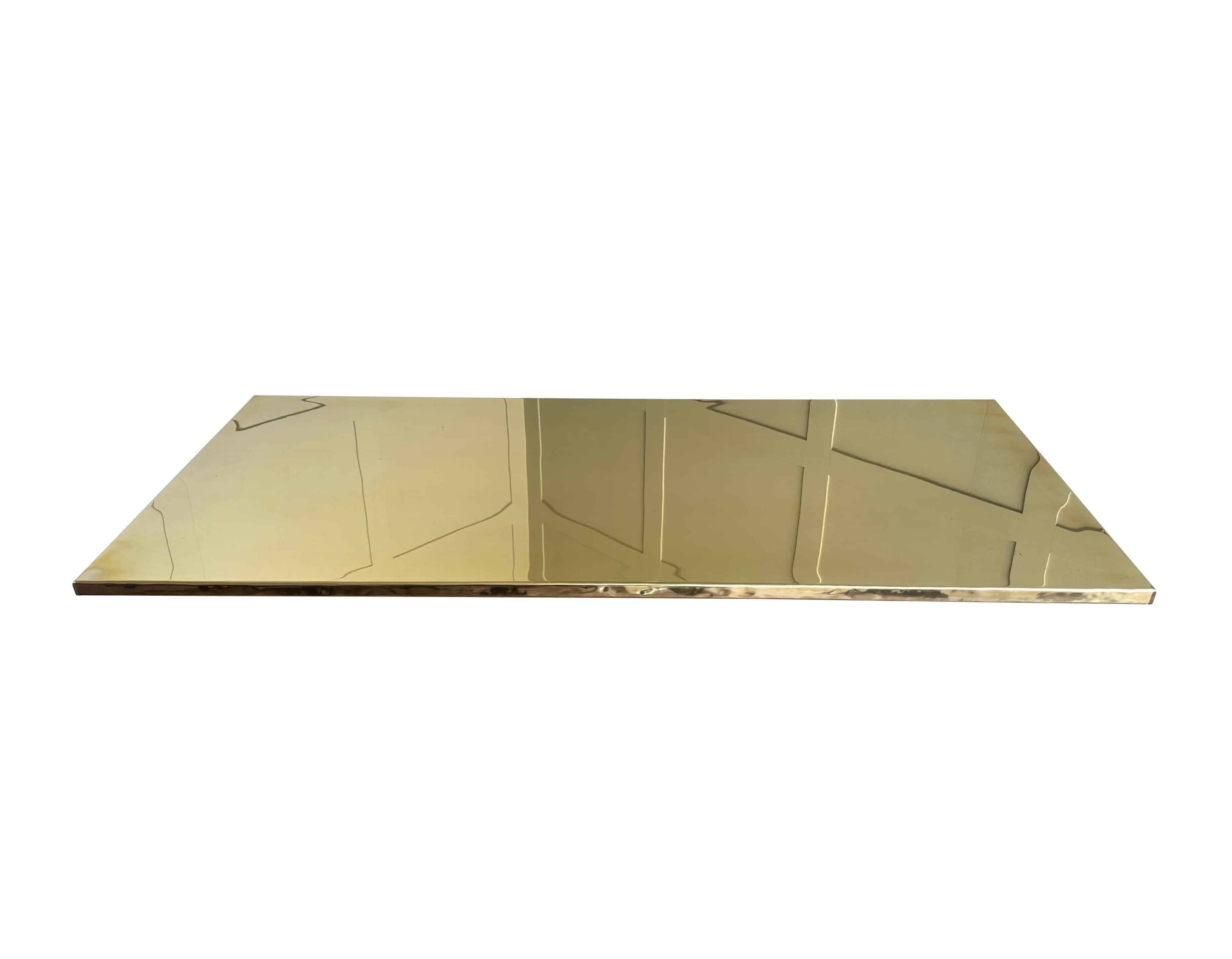 Natural Shiny Brass Kitchen Countertop