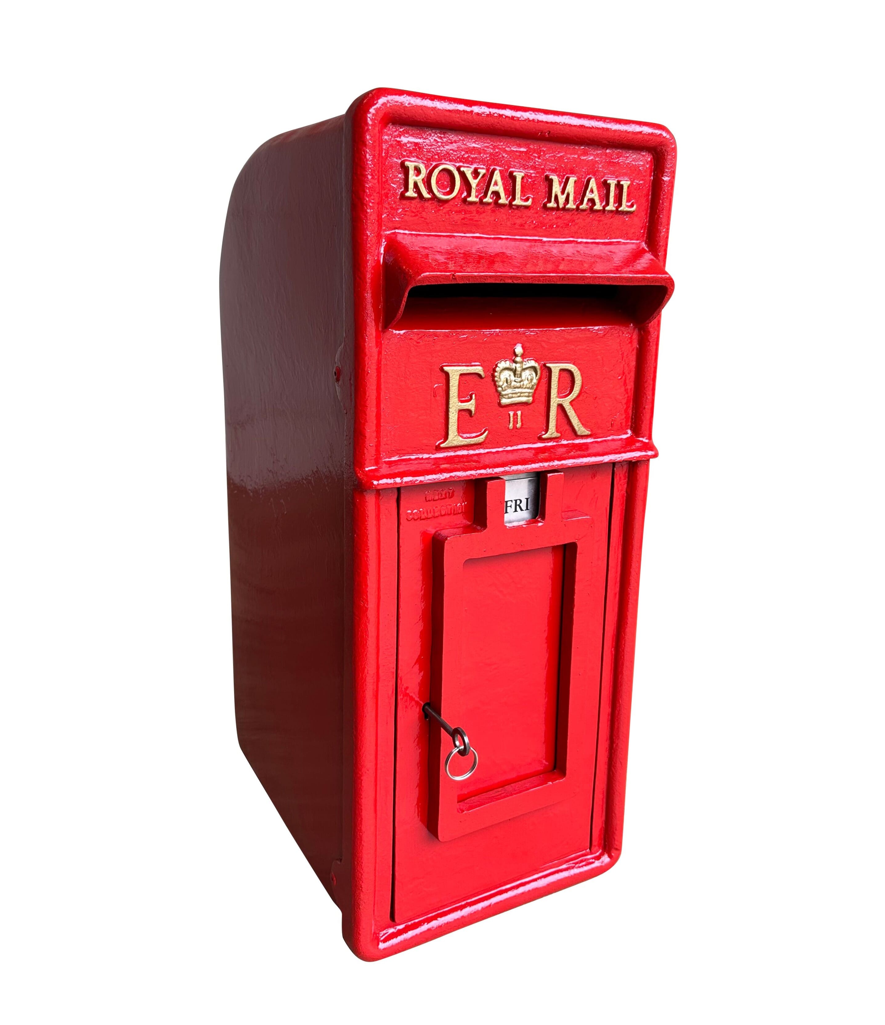 ER II Royal Mail Cast Iron Arch Back Post Box - 9846