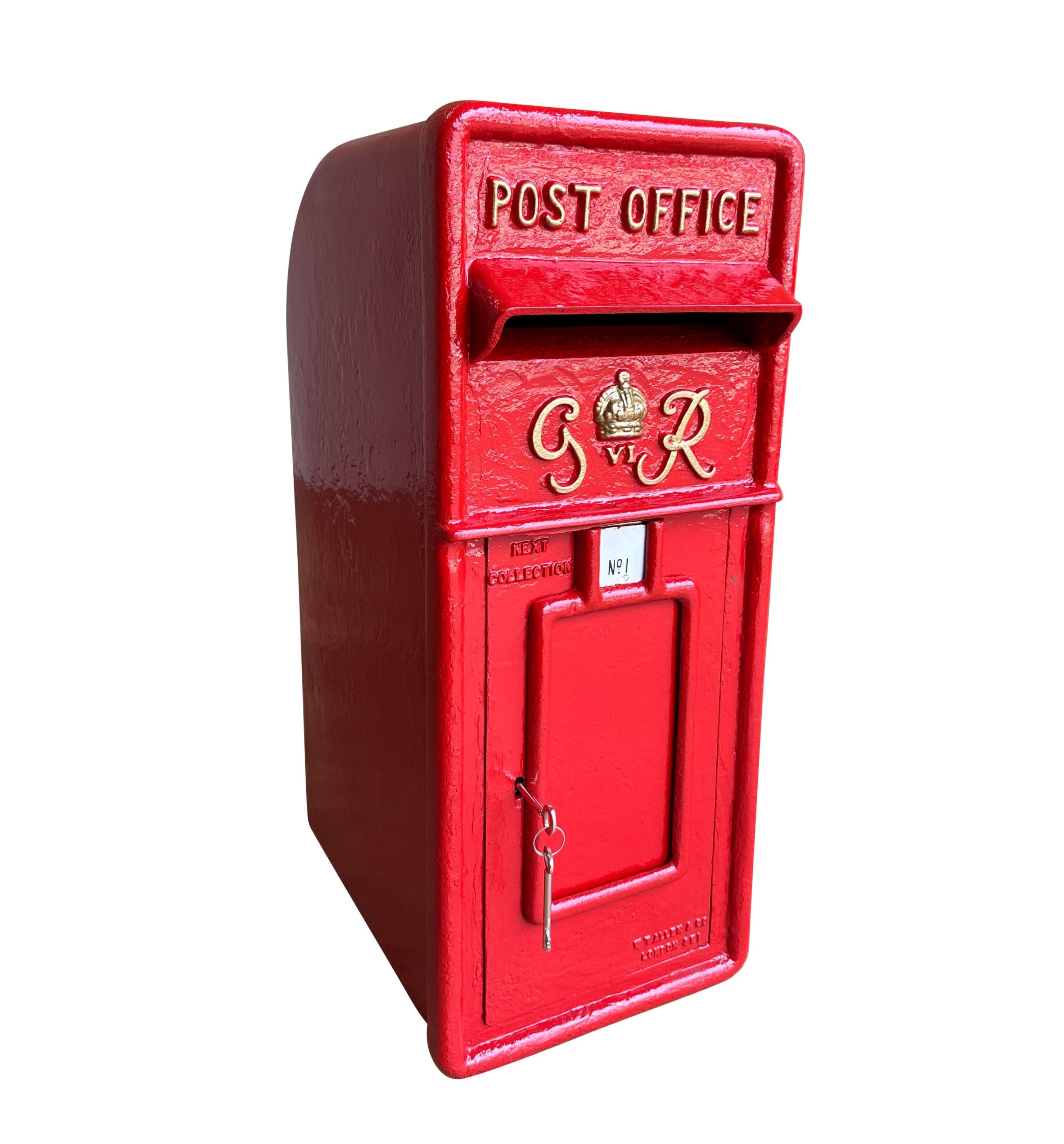 Original George 6th Cast Iron Arch Back Post Box - 10441