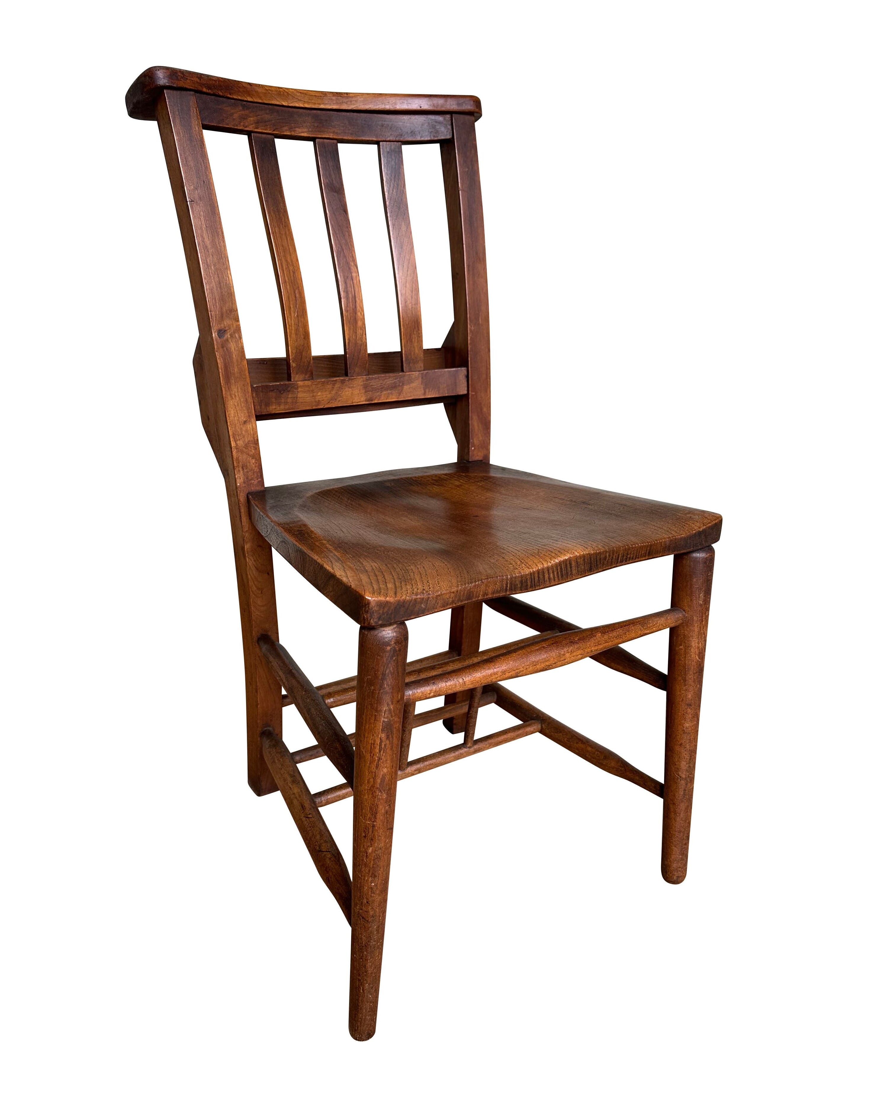 Original Antique Old Chapel / Church Chairs - 10561
