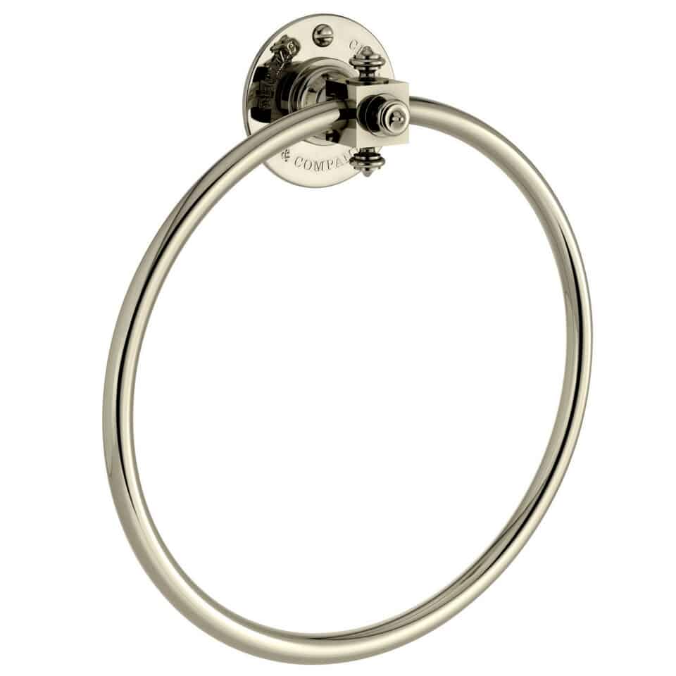 Marlborough Towel Ring in Nickel