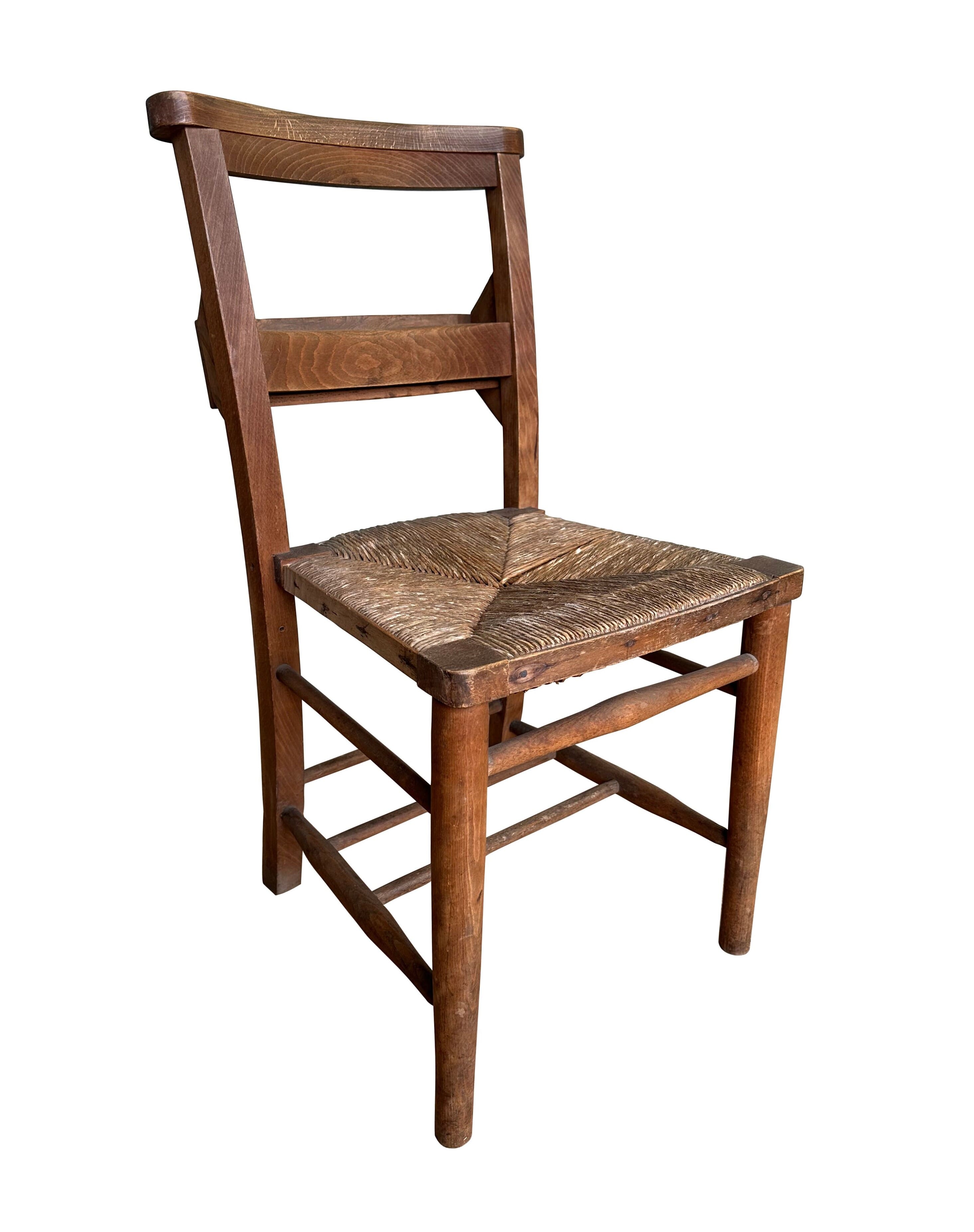 Antique Victorian Original Church / Chapel Rush Chairs - 10594