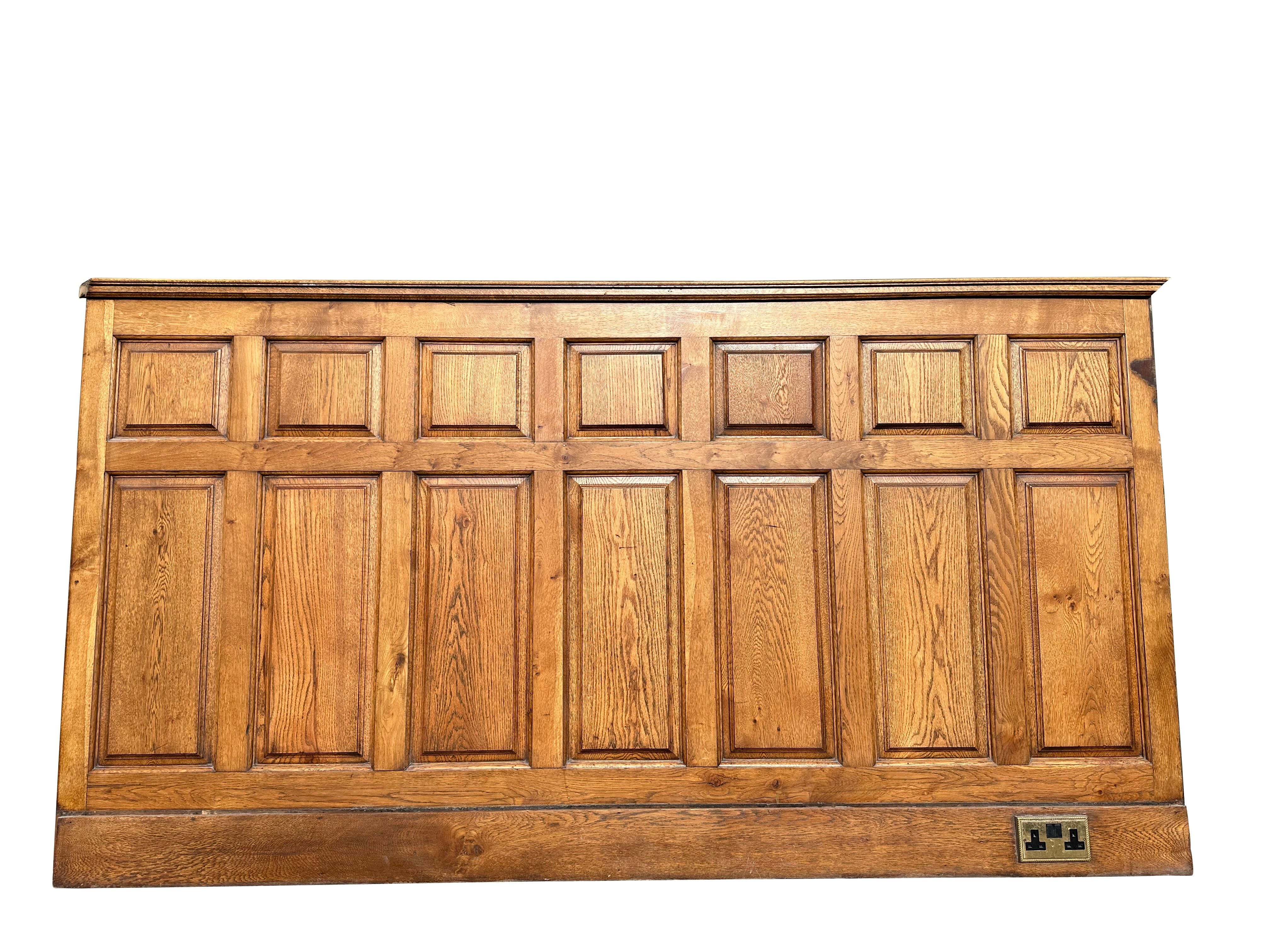 Reclaimed Antique Solid Oak Dado Height Wall Panelling - 10589