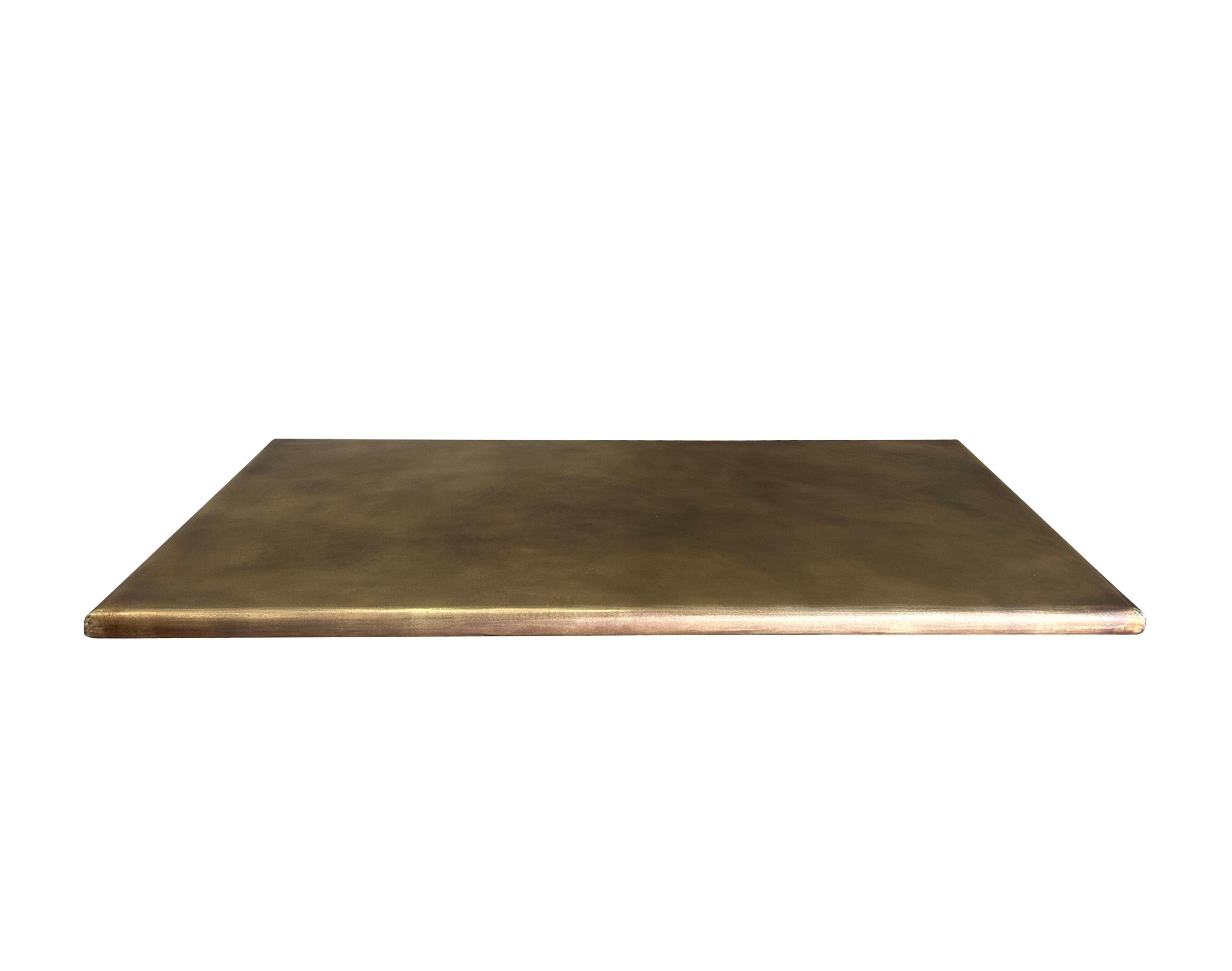 Handmade Antique Brass Kitchen Countertop With Bullnose - D2222