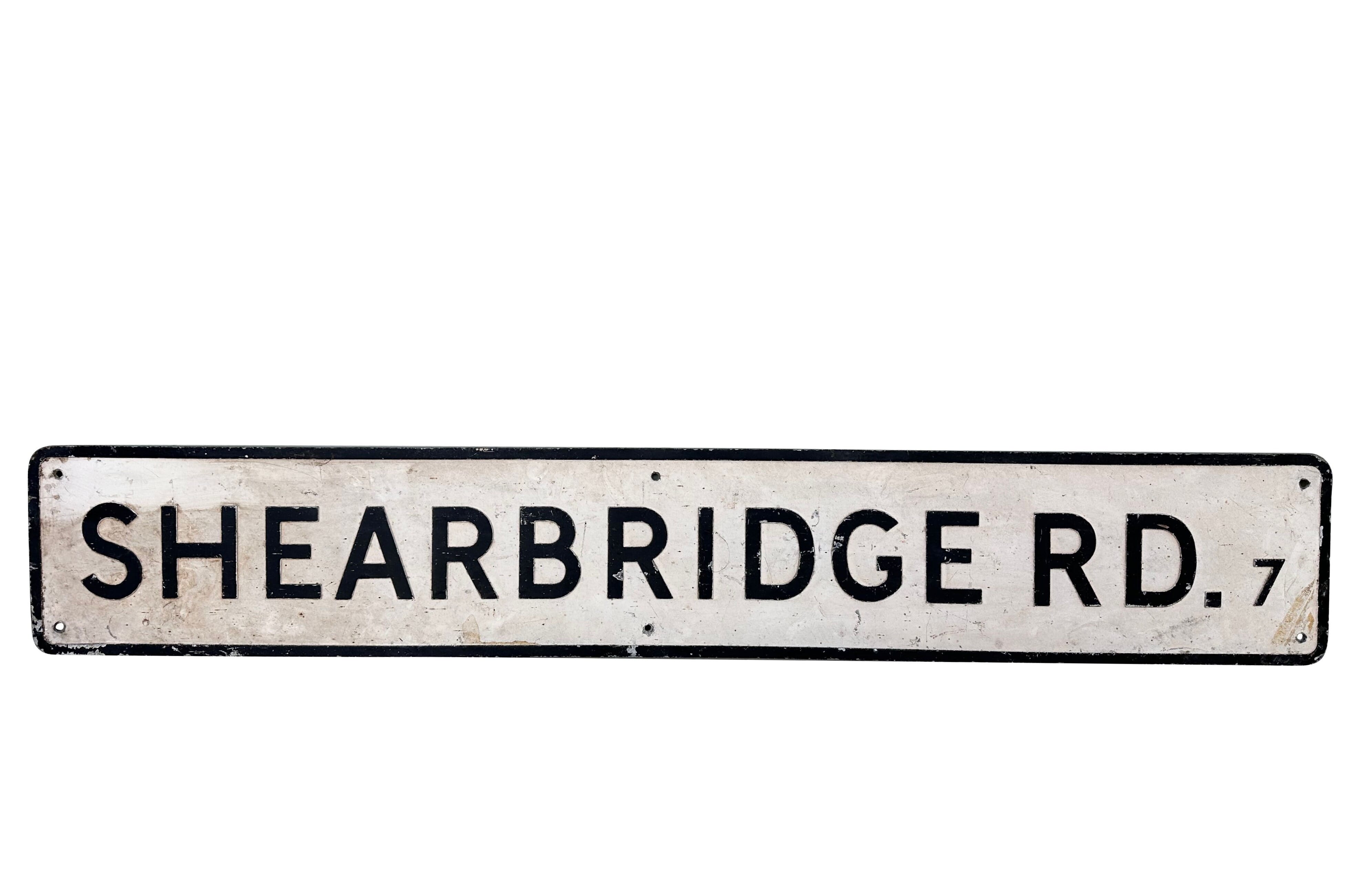 Original Cast Metal Road Wall Mounted Sign - 10599