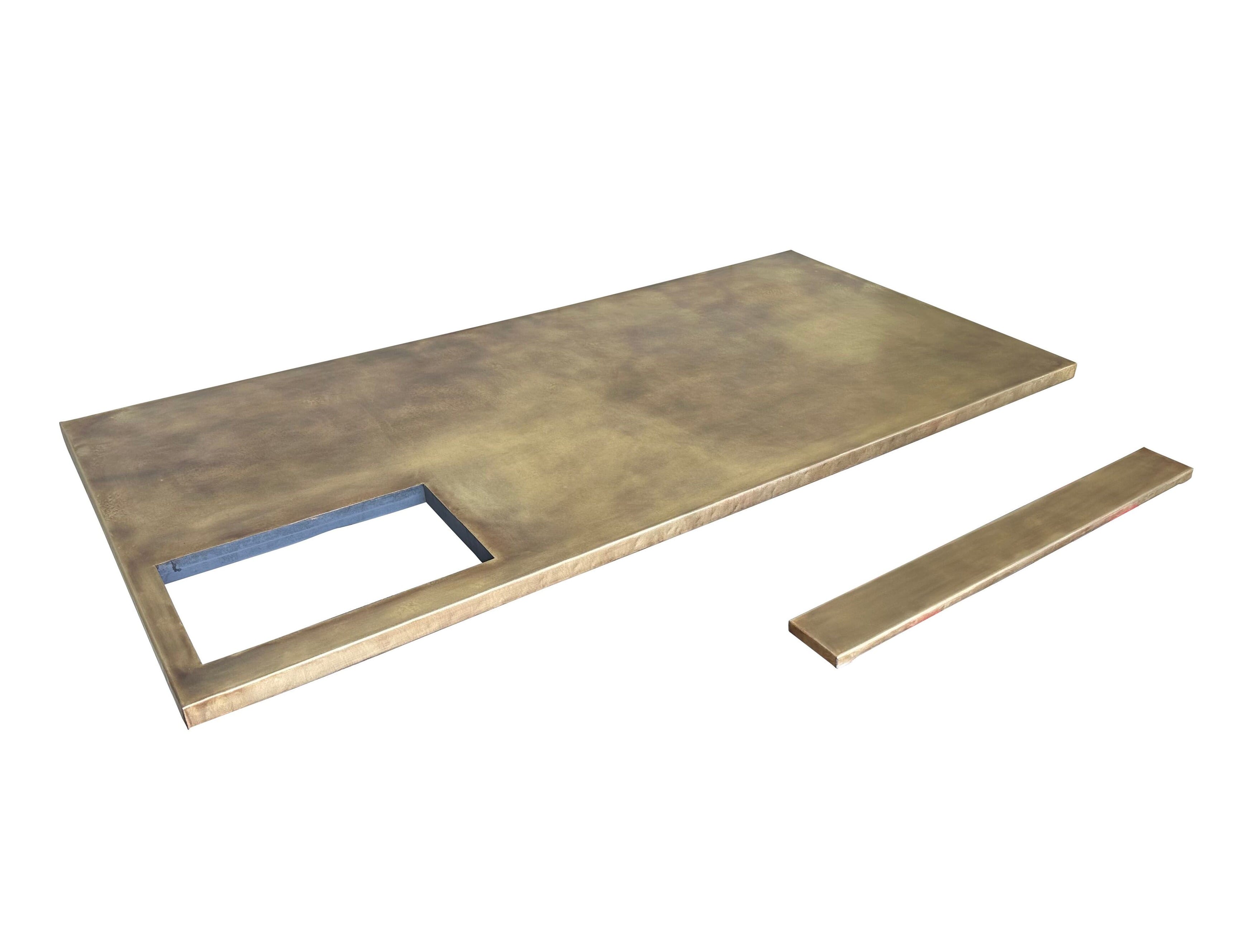 Bespoke Antique Brass Kitchen Countertops  - D2231