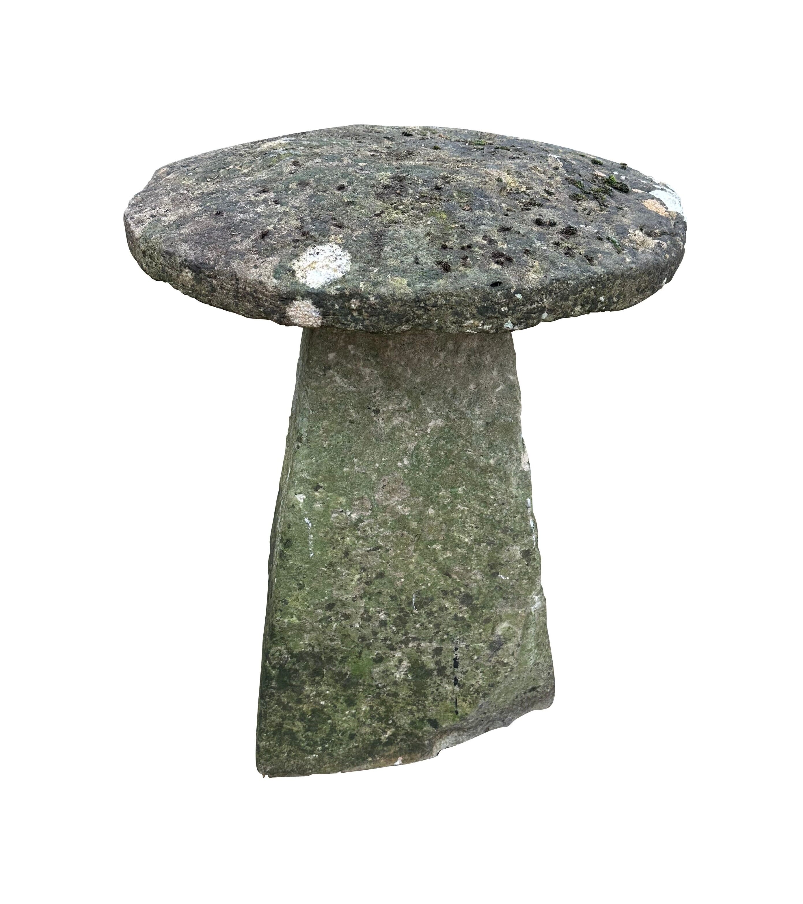Garden Reclaimed Outdoor Original Carved Staddle Stone - 10617C