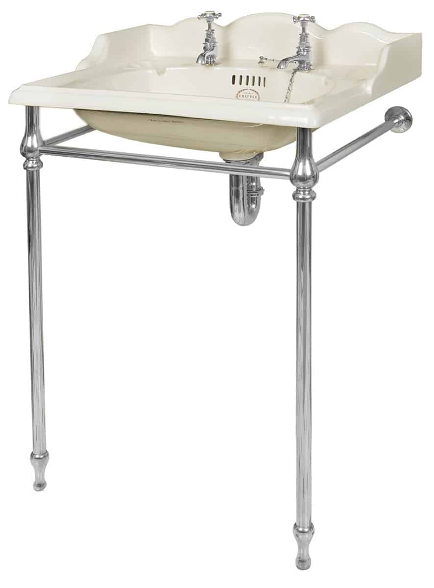 Thomas Crapper Marlborough 635mm Basin Wash Stand - Chrome