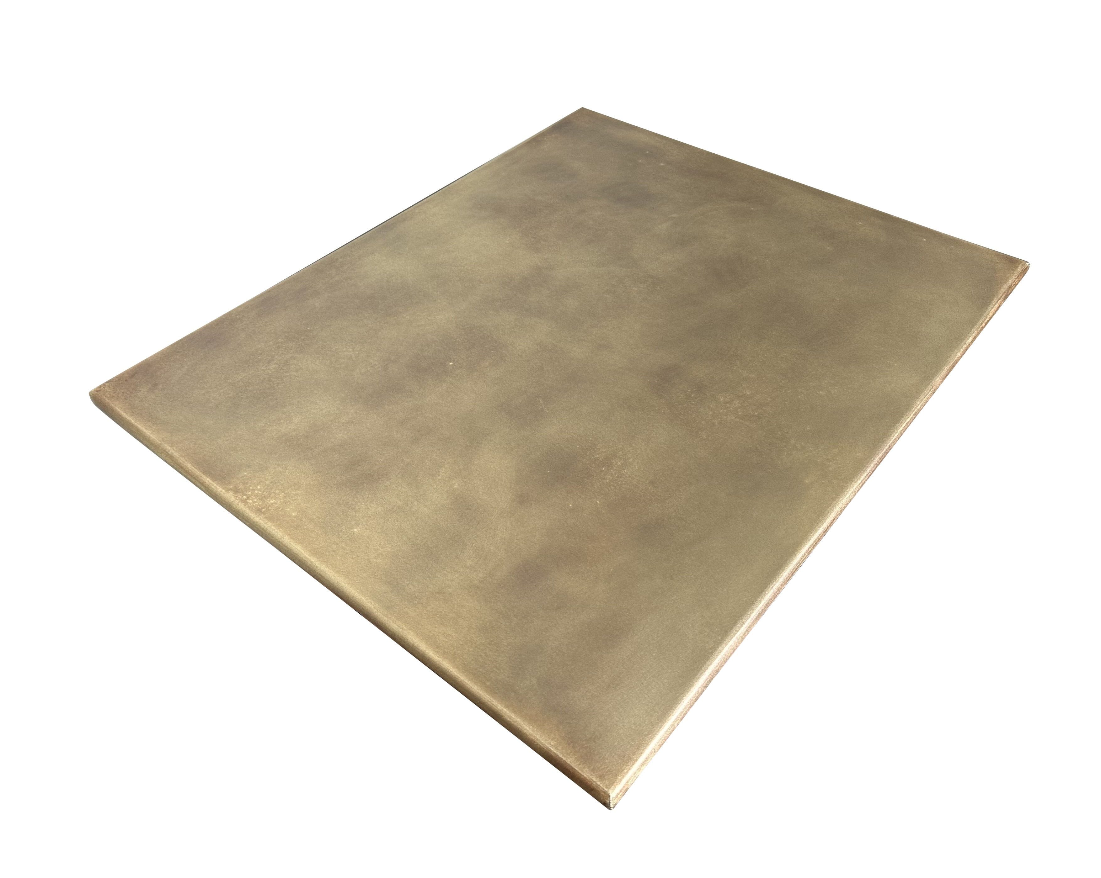 Handmade Antique Brass Central Island Bullnose Worktop - D2235