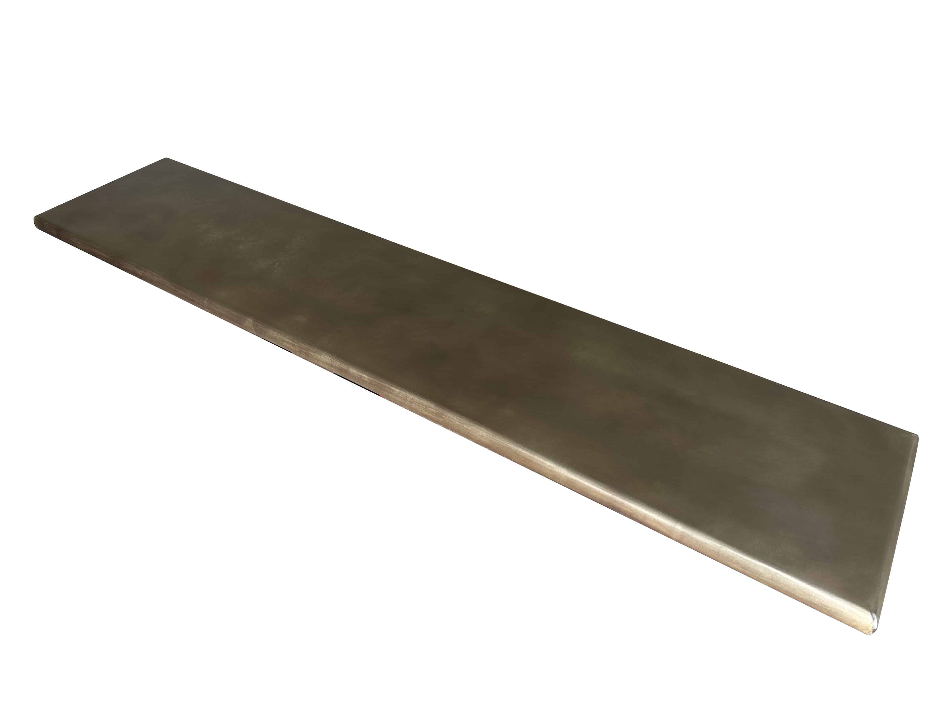 Handmade Antique Brass Bullnose Worktop