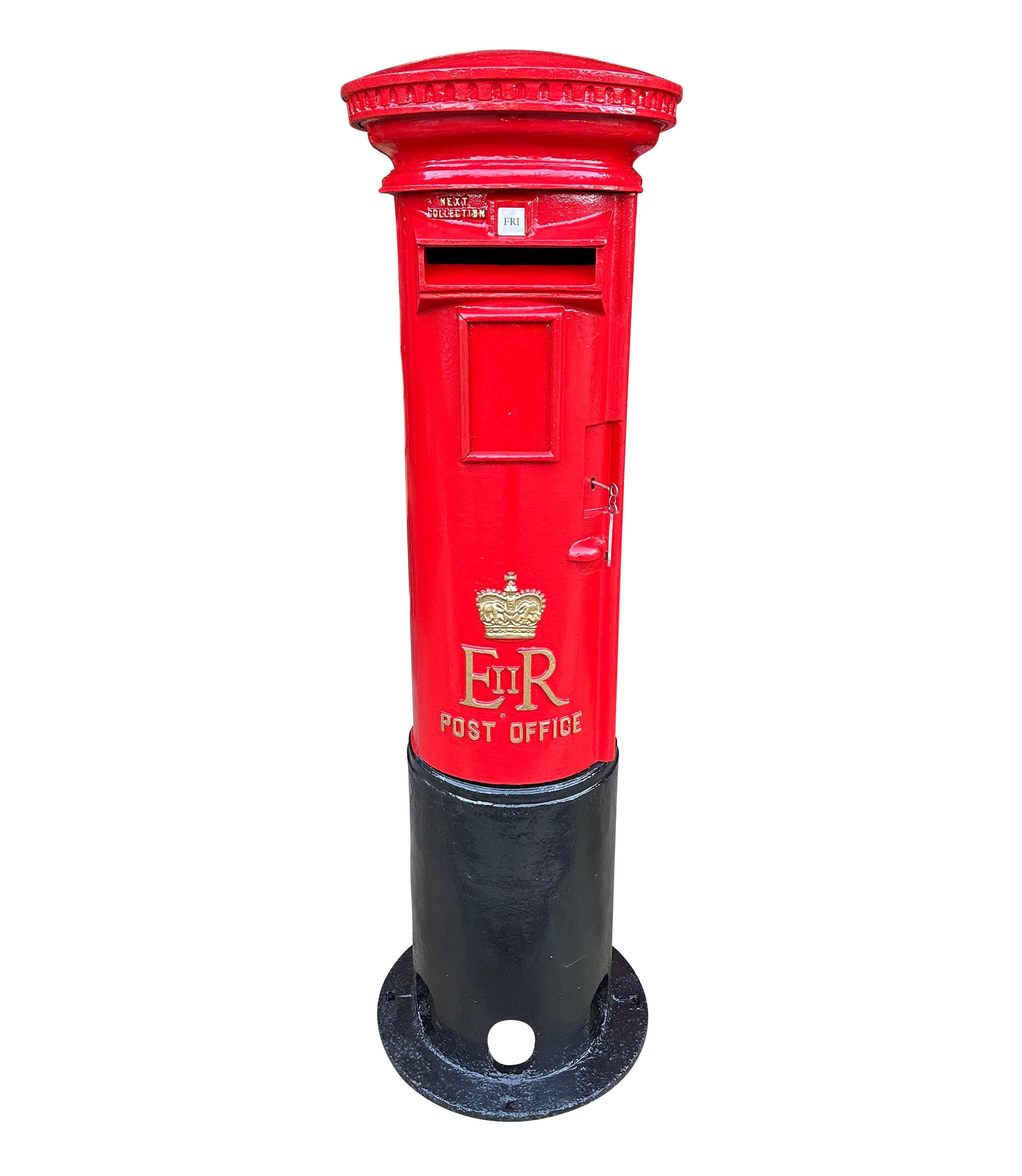 Original Reclaimed Cast Iron Queen Elizabeth II Pillar Box - 9935