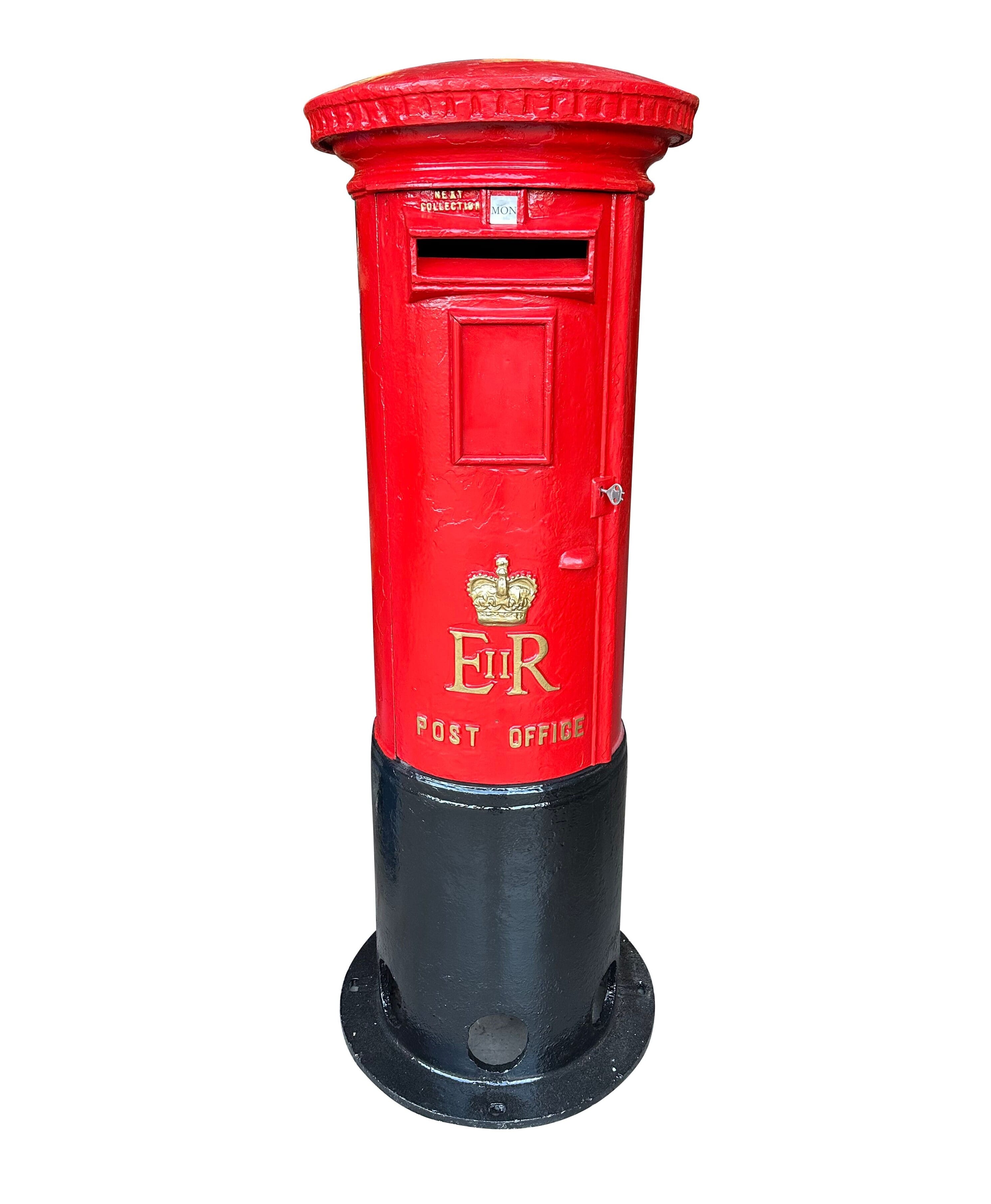 Reclaimed Post Office Cast Iron Genuine ER II Pillar Box - 10390