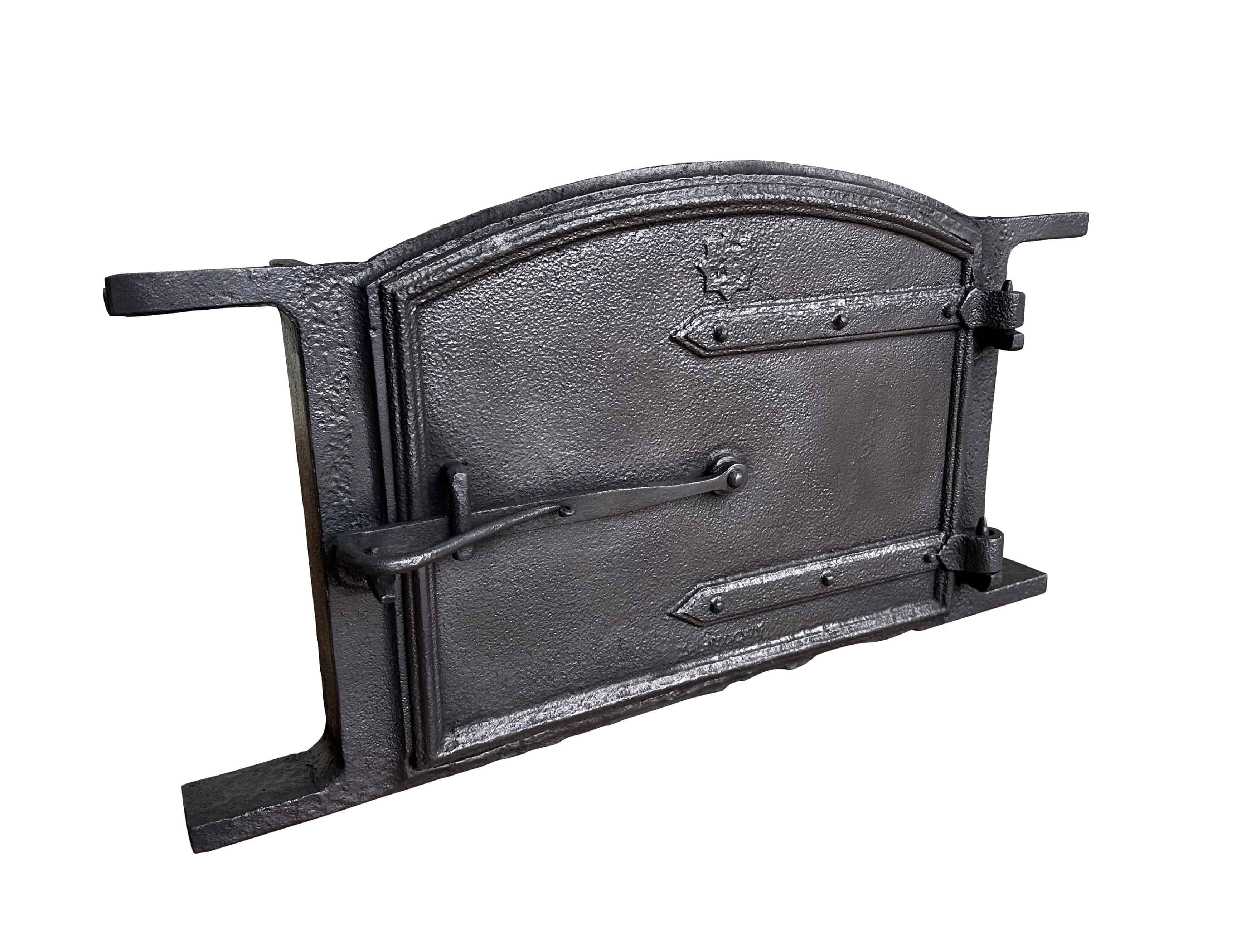 Antique Cast Iron Bread Oven Door With Frame