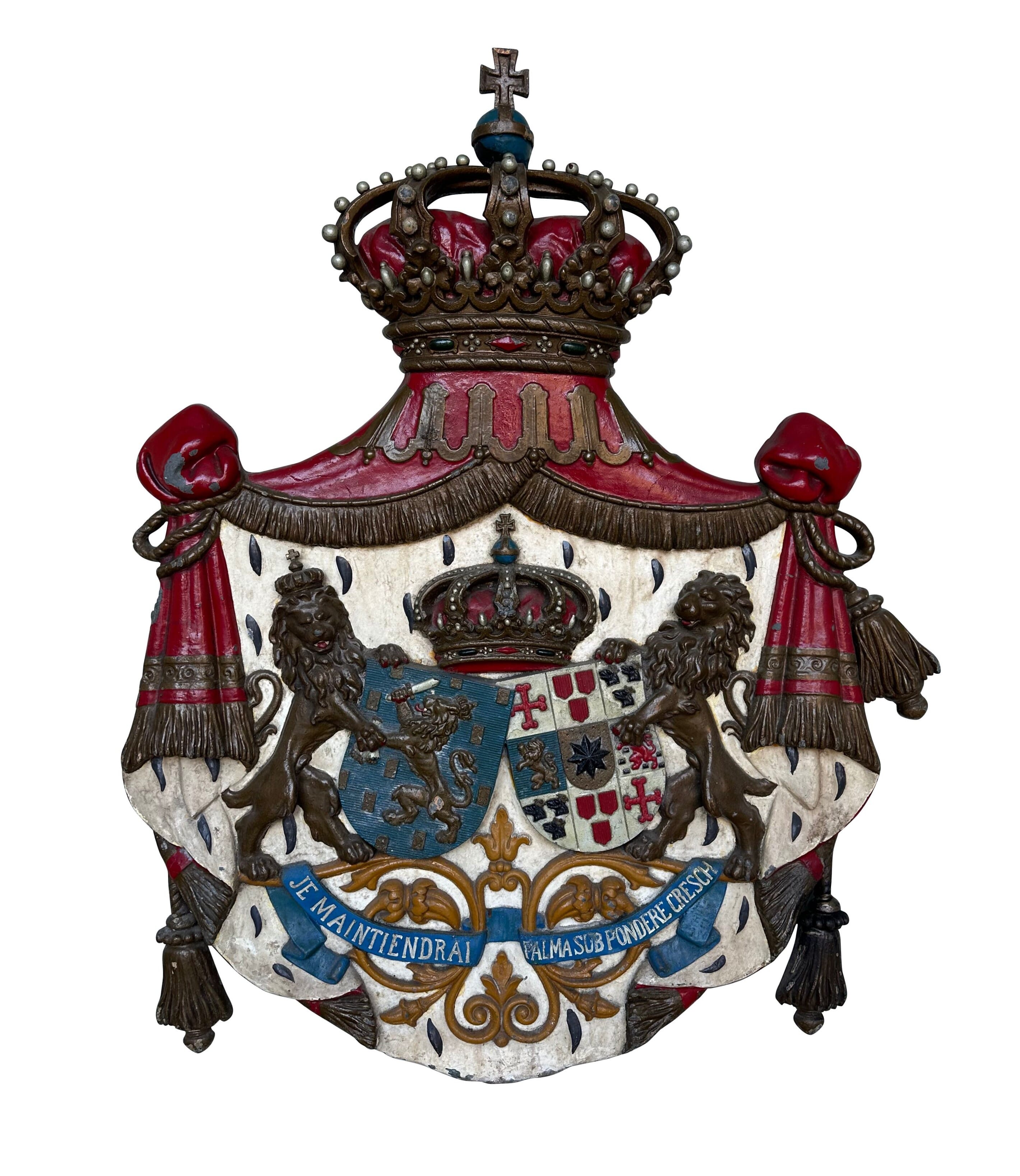 Antique Reclaimed Coat Of Arms / Heraldic Shield - 10639
