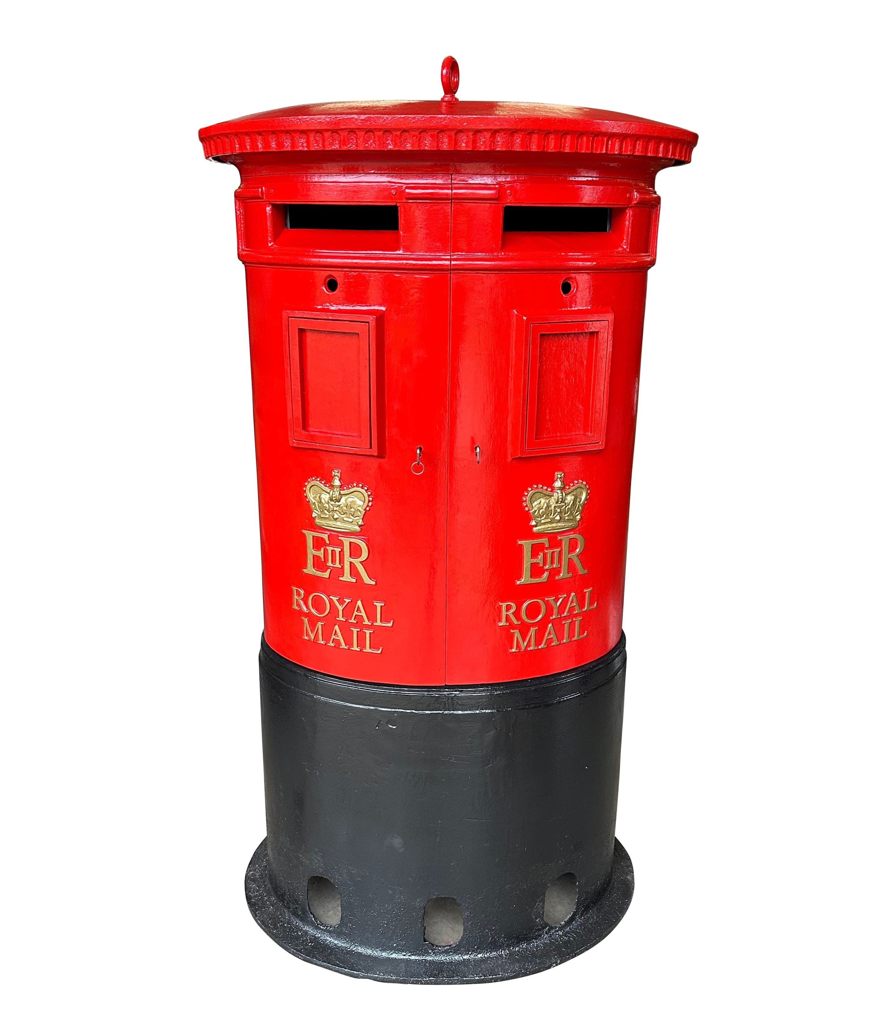 Original Rare Royal Mail Double Cast Iron Pillar Box - 10614