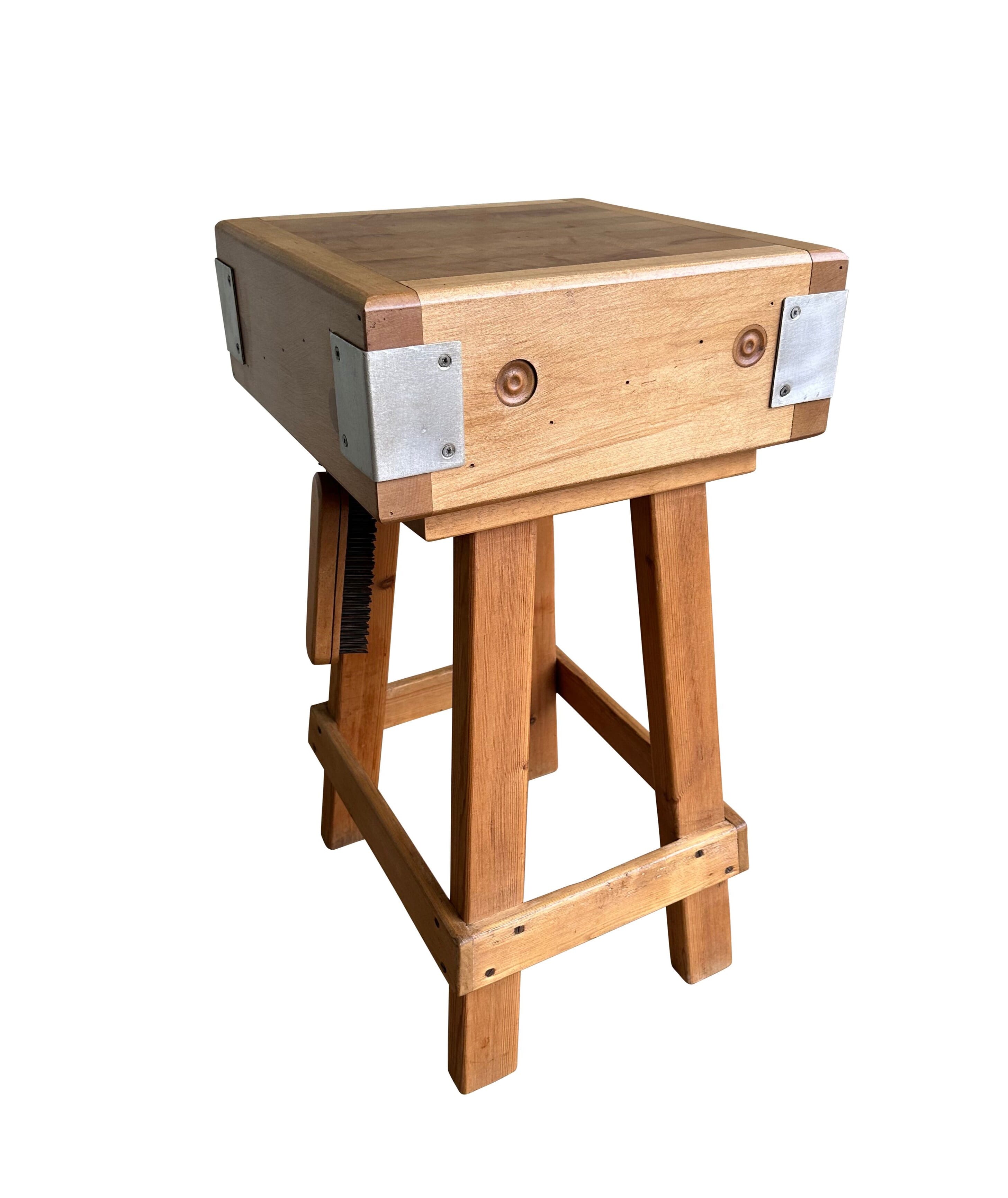 Genuine Maple Butchers Kitchen Chopping Block On Stand - 10651