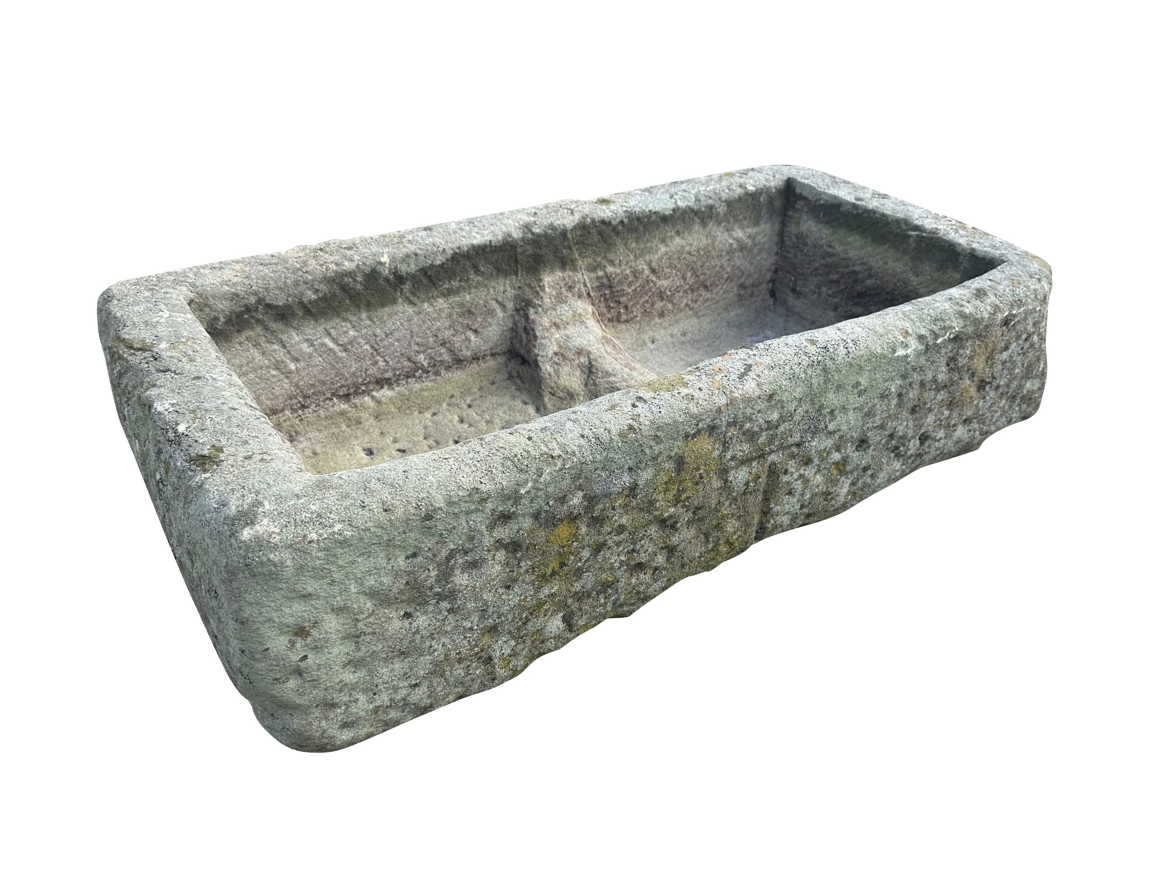 Carved Garden English Stone Trough / Planter - 10672