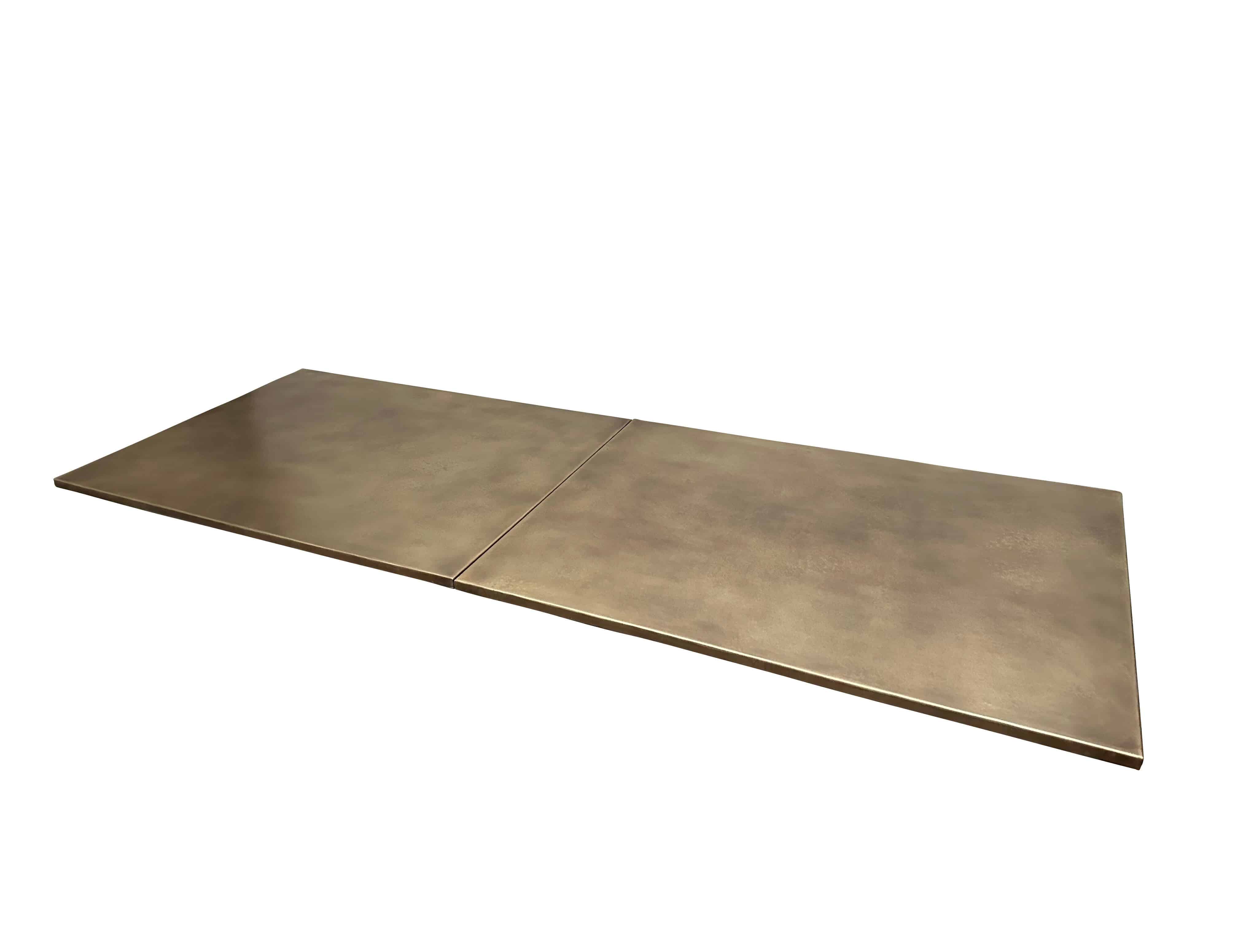 Handmade Antique Brass Slimline Kitchen Worktops
