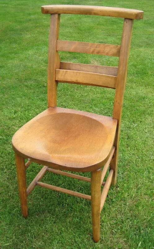 Tall Backed Antique Church Chairs - 4732A