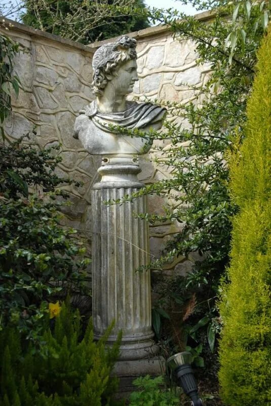 A large Bust of Apollo on a plinth - 4772