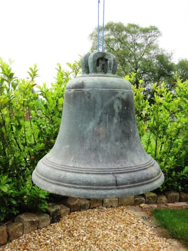 Large Original Bronze Church Bell with Clapper - 4763