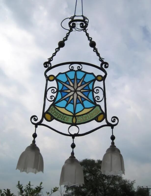 Heraldic Stained Glass Leaded Cartouches - 4753