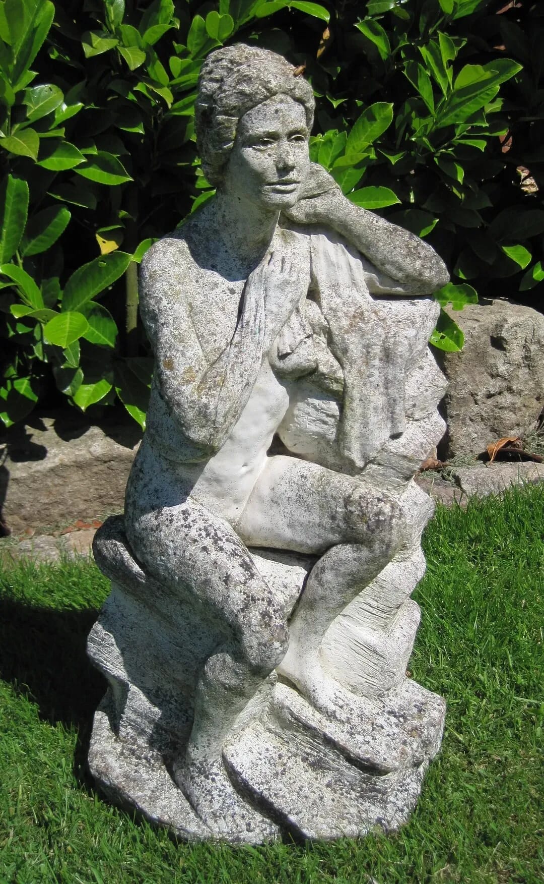 Vintage Reconstituted Nude Stone Figure - 2175