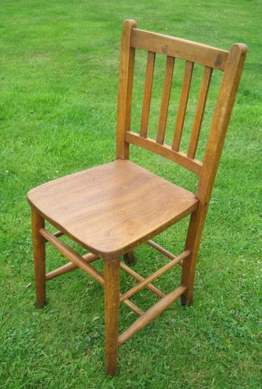 Antique Reclaimed Church, Kitchen or Chapel Chairs - 4680