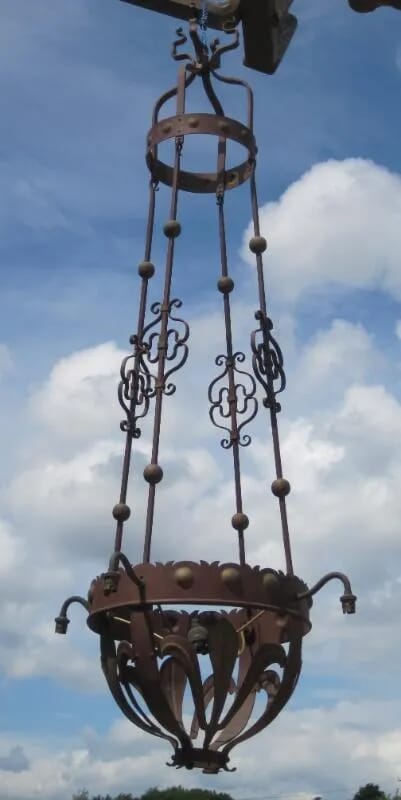 Large Antique Victorian Light fitting or Chandelier - 4815