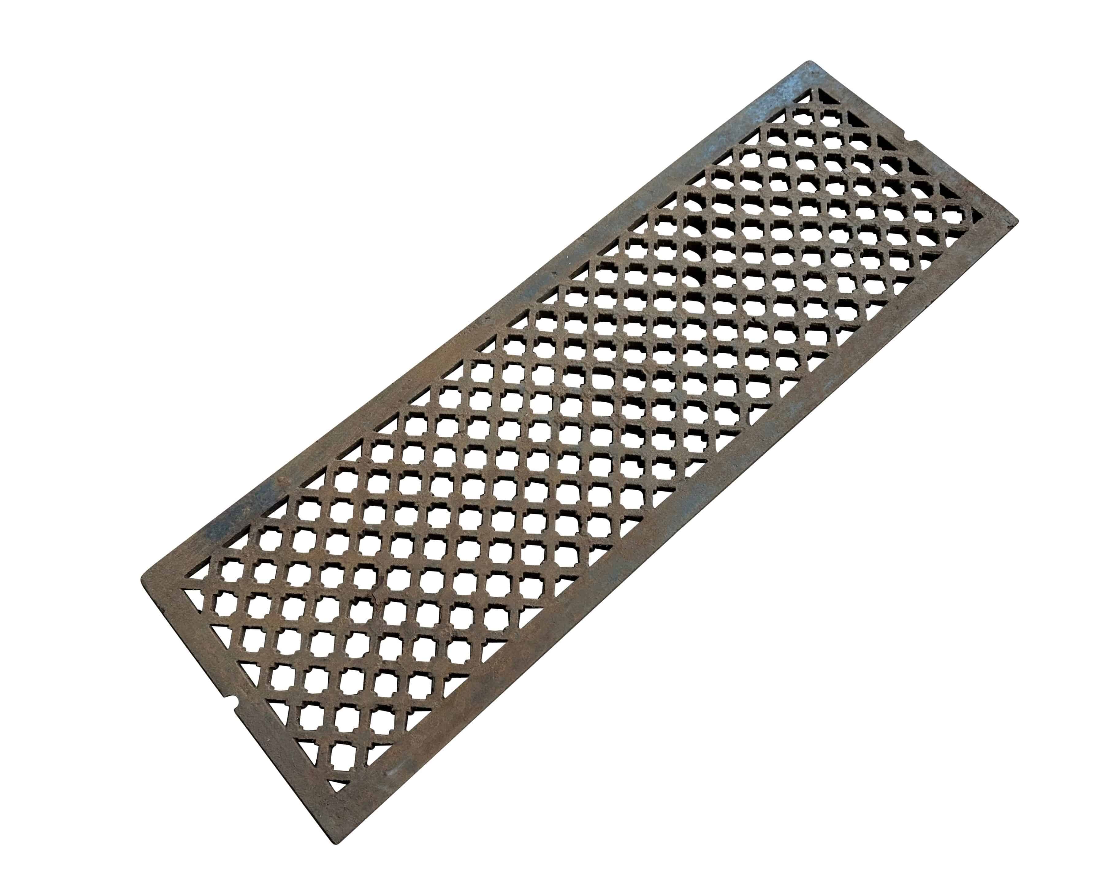 Decorative Victorian Cast Iron Floor Grille / Grid