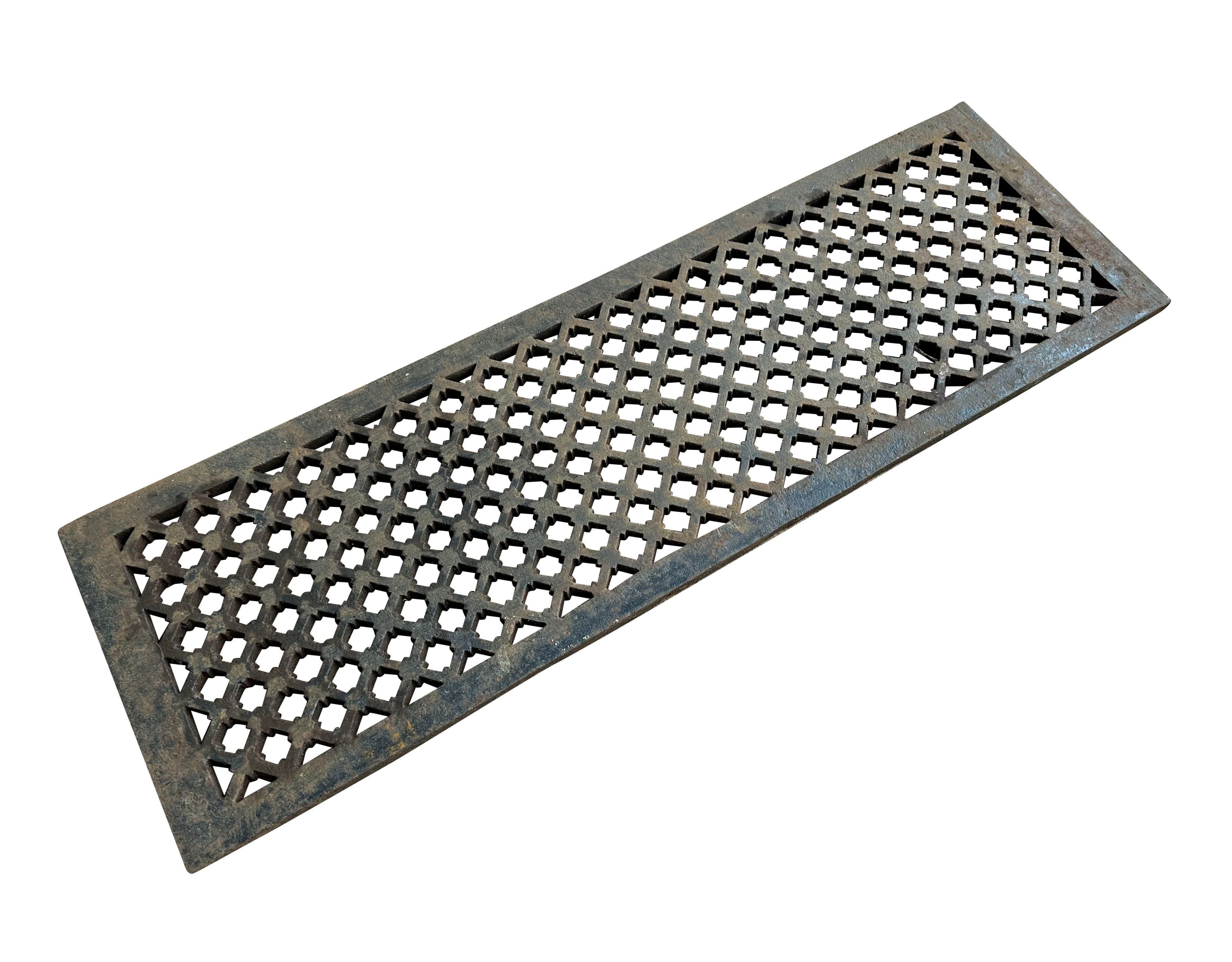 Old Victorian Reclaimed Cast Iron Floor Grille / Grid - 10686