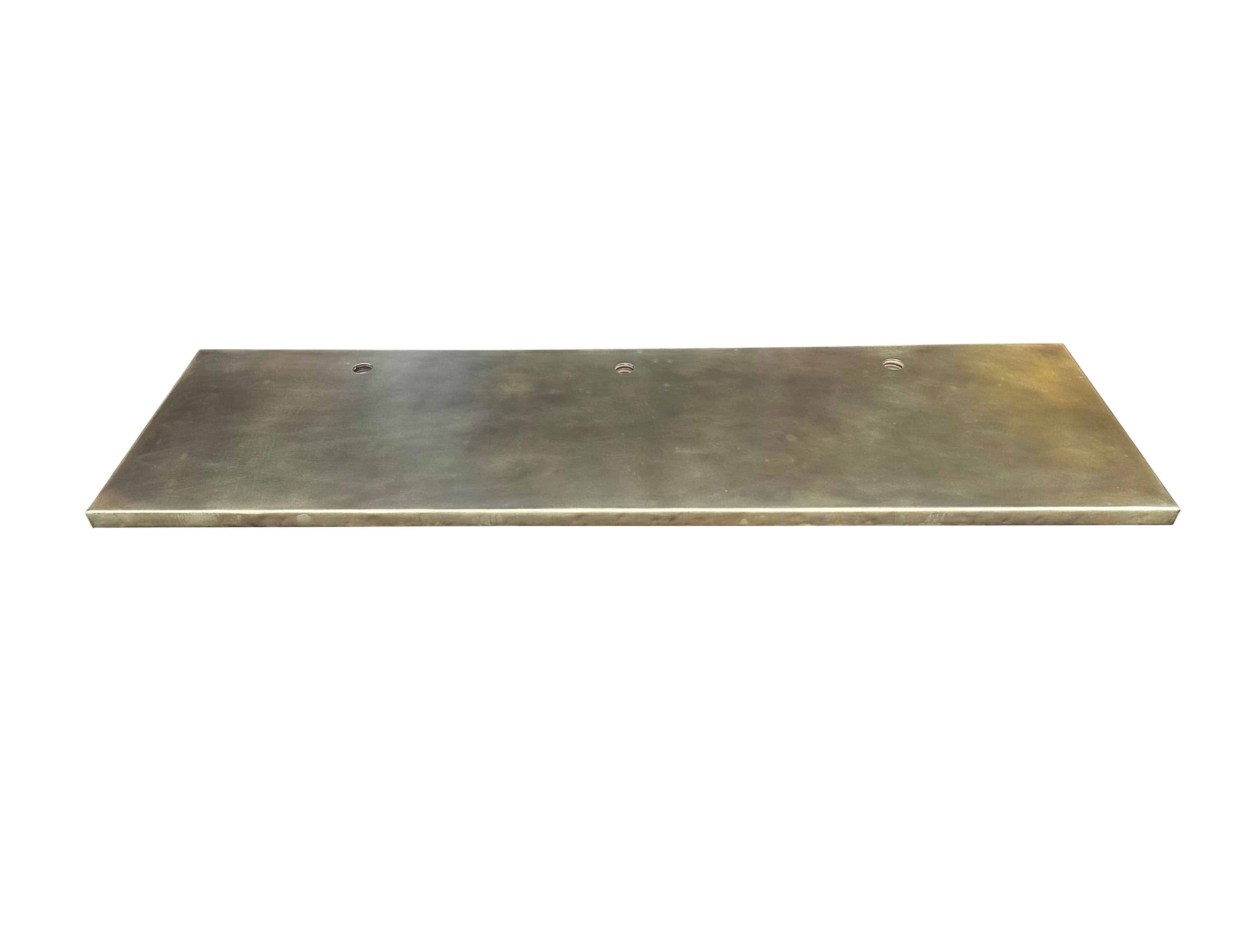 Antique Brass Bespoke Slimline Kitchen Worktop