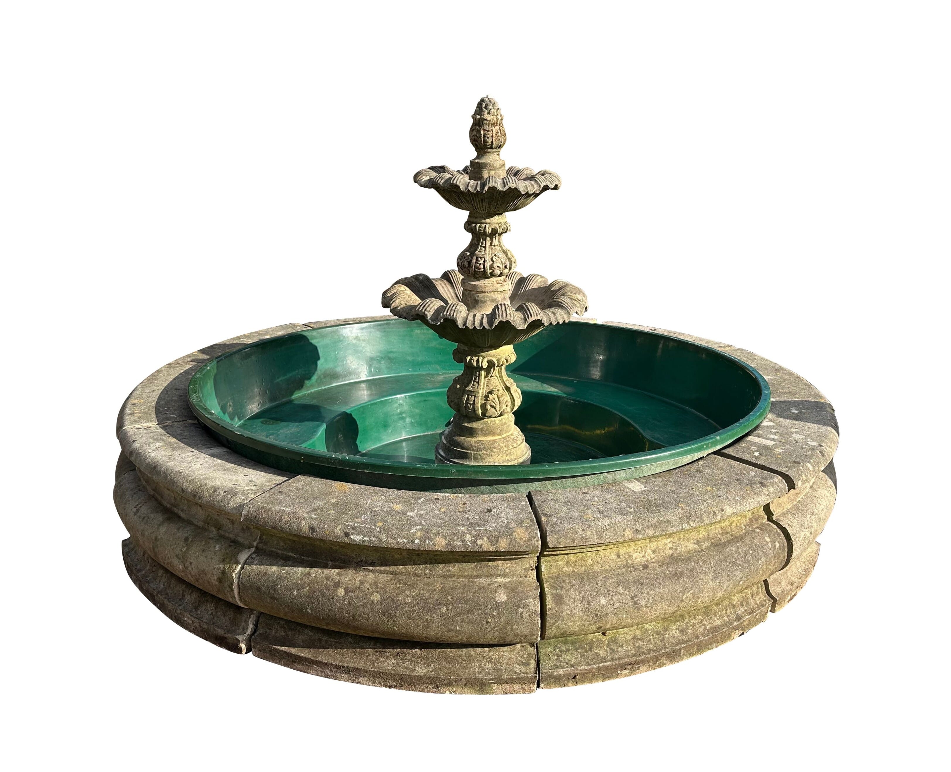 Reclaimed Haddonstone Cast Stone Garden Water Fountain - 10708