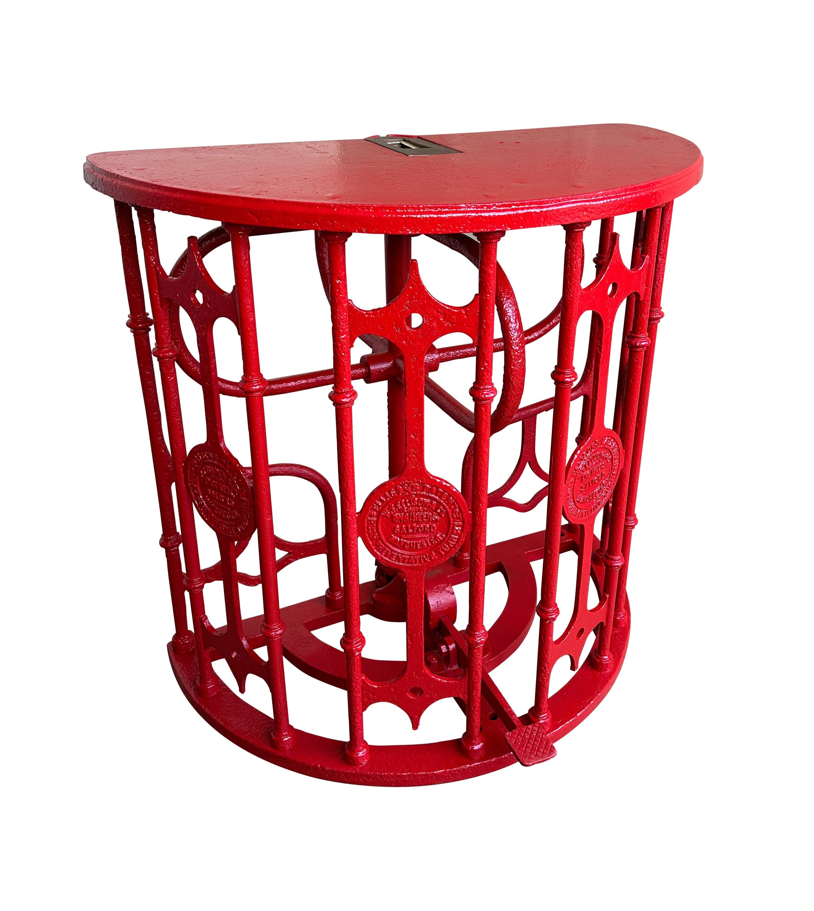Antique W T Ellison & Co Cast Iron Football Turnstile - 10650a