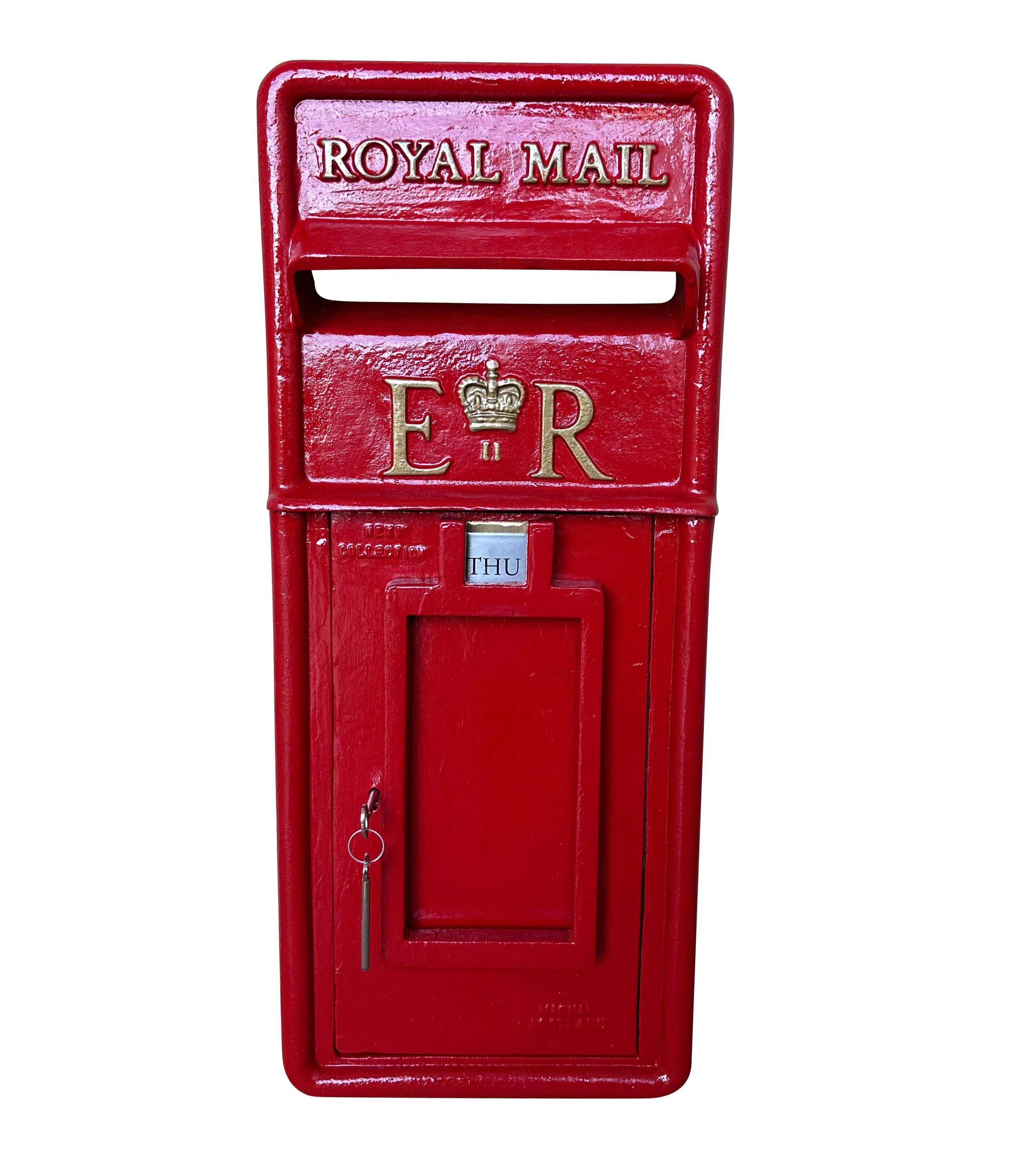 Royal Mail ER II Post Box Cast Iron Front Only - 10437