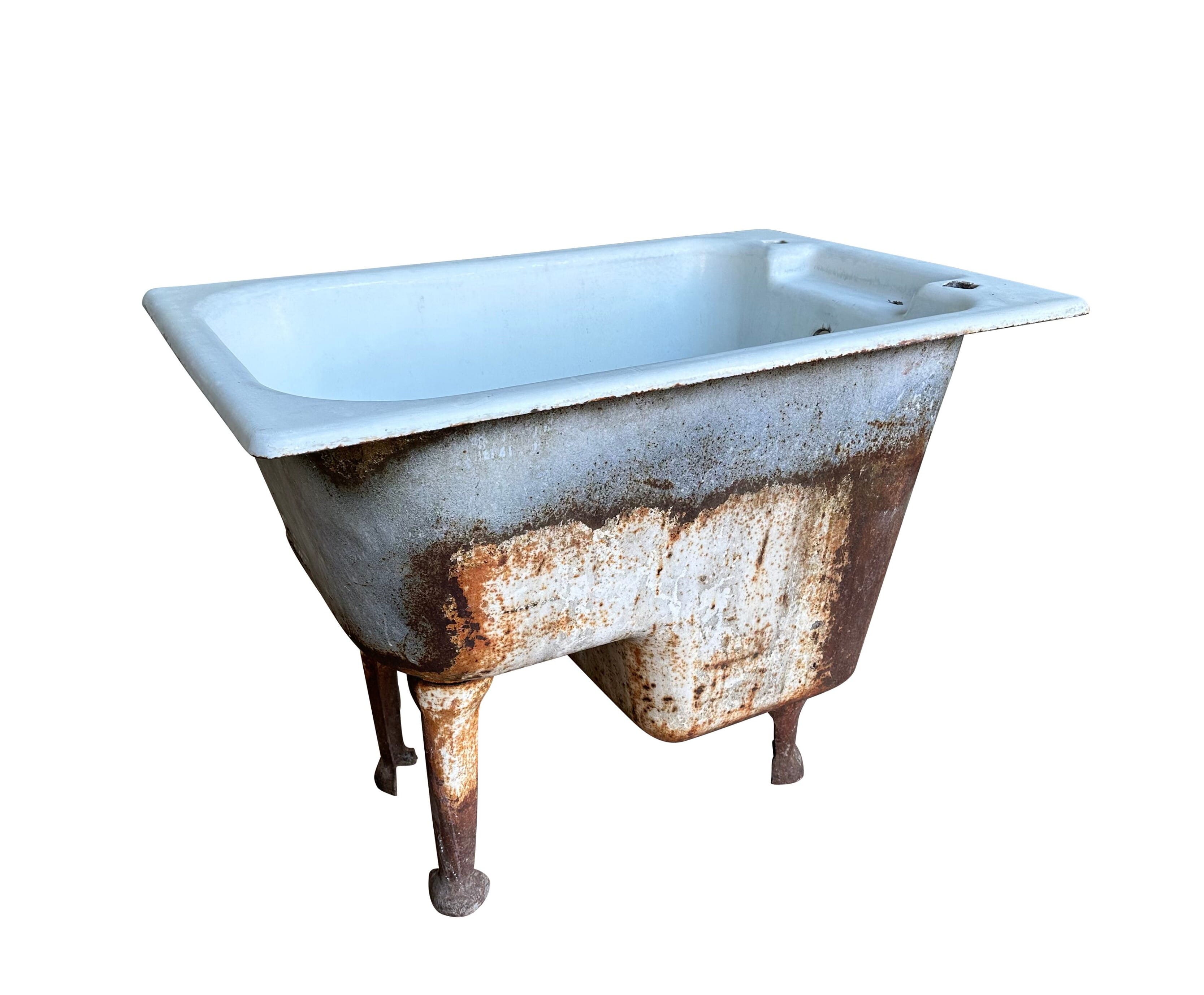 Original Antique Reclaimed Cast Iron Bath / Shower Tray - 10704