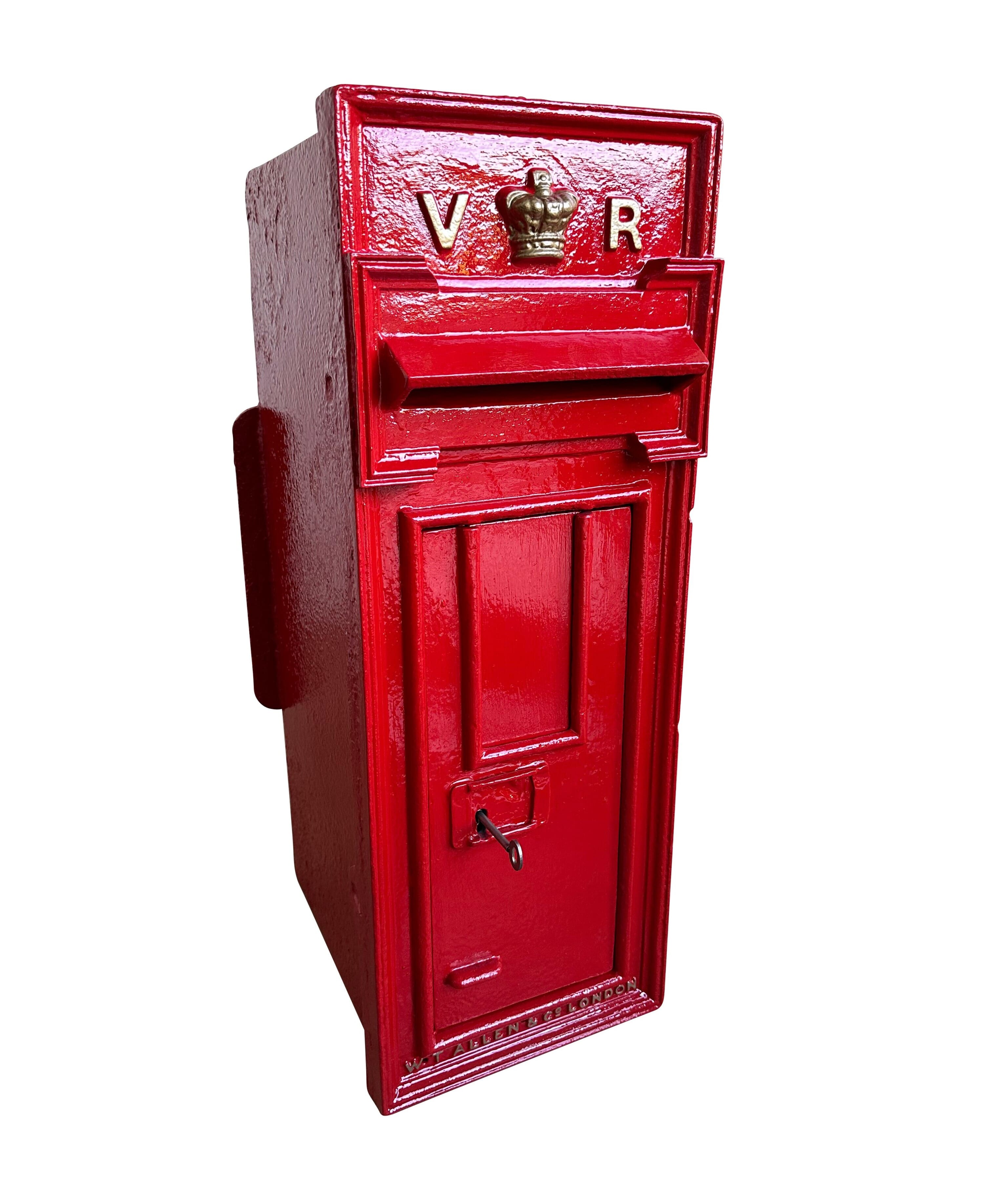 Original VR Victoria Cast Iron Wall Mounted Post Box - 10450