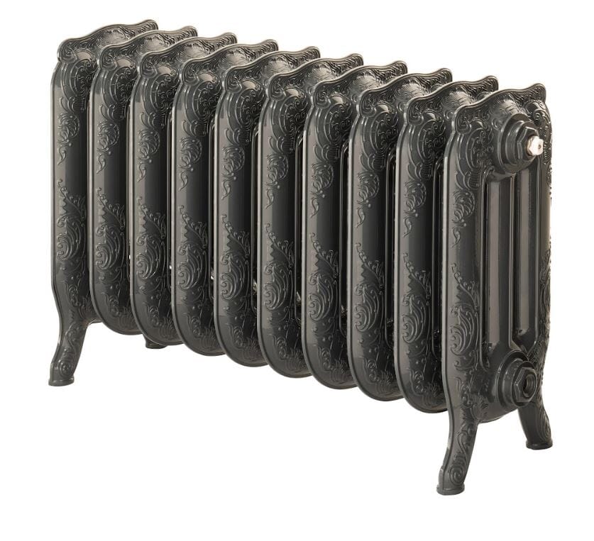 Arroll Aluminium Rococo Anthracite Radiator 470mm Tall - PNB470-10-7016