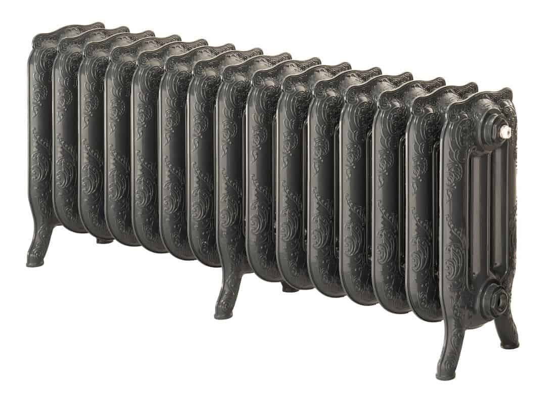 Arroll New Aluminium Rococo Anthracite Radiator 470mm Tall
