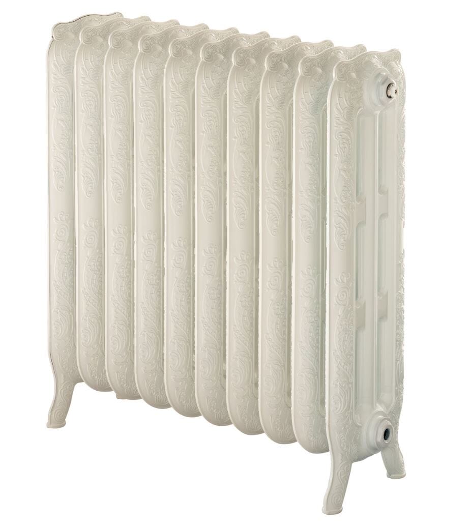 Arroll Aluminium Rococo White Radiator 770mm Tall - PNB770-10-9016