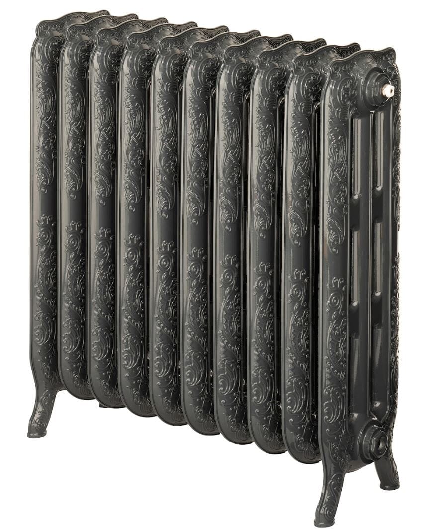Arroll Aluminium Rococo Anthracite Radiator 770mm Tall - PNB770-10-7016